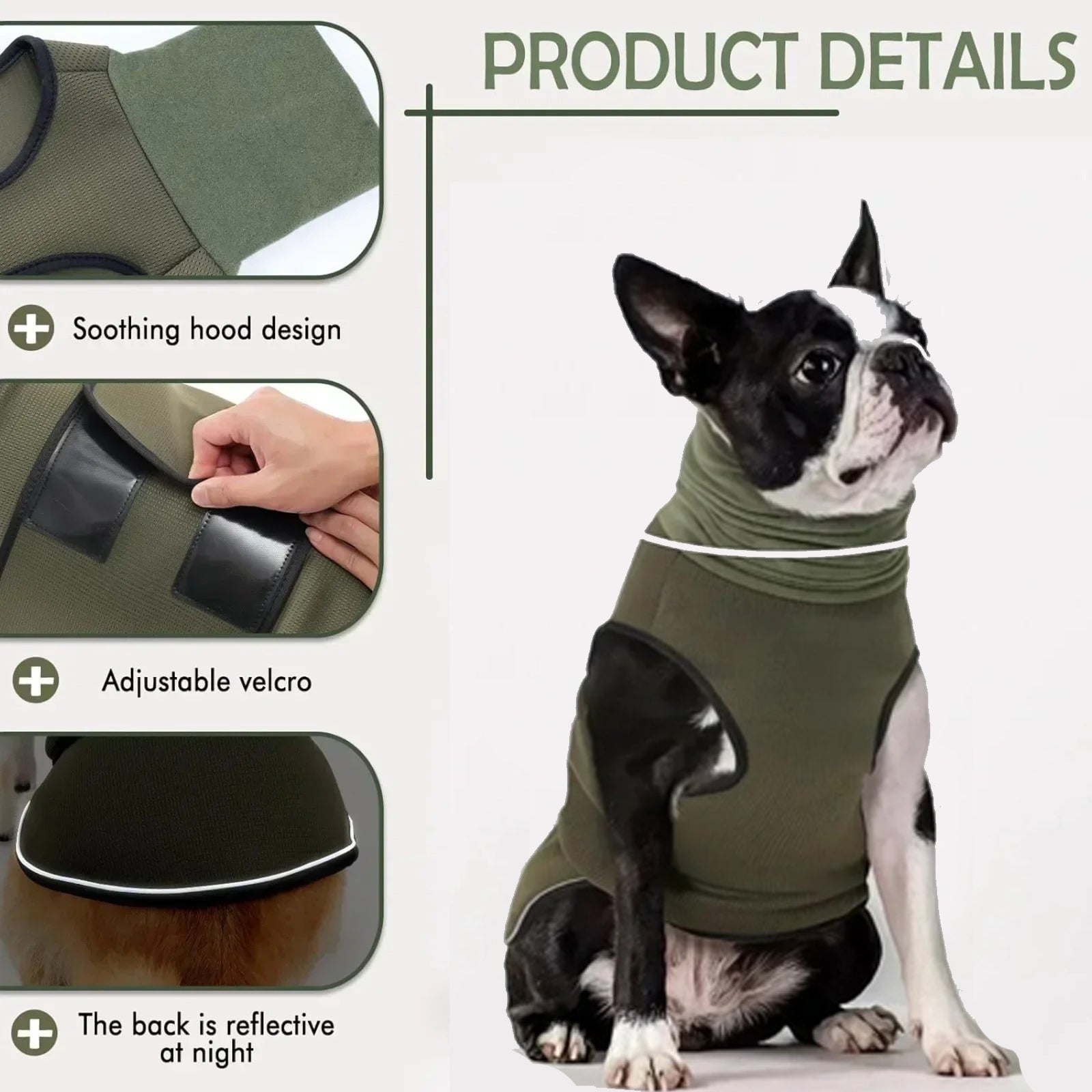 French Bulldog Hooded Winter Jacket for Short-Nosed Dogs-fadou