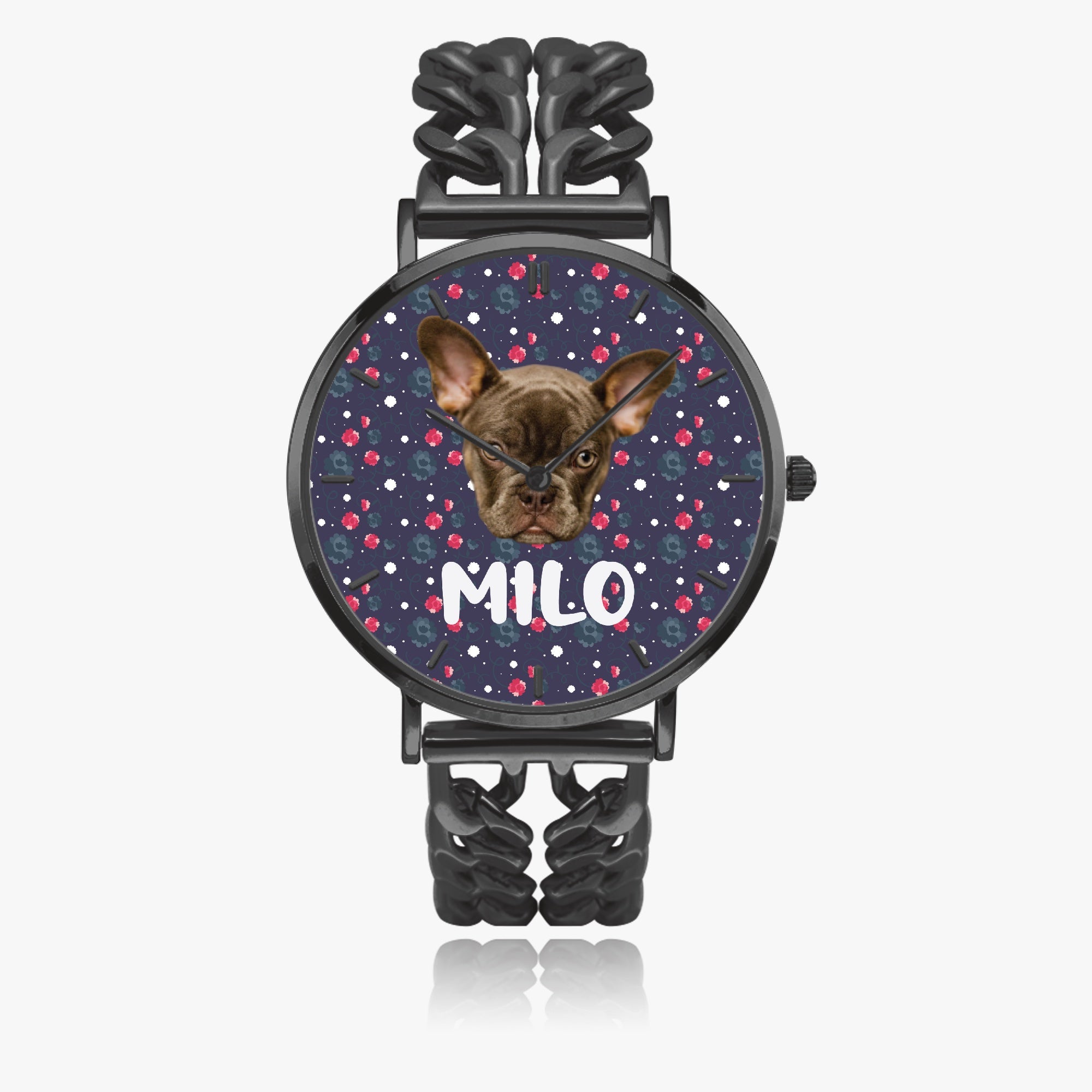 French Bulldog Personalized Fashion Wristwatch for Frenchie Enthusiasts-fadou