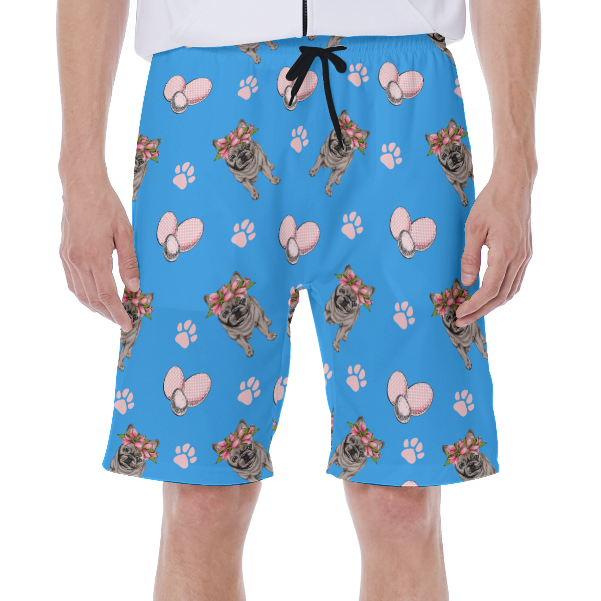 HARLEY French Bulldog Board Shorts for Frenchie Enthusiasts-fadou