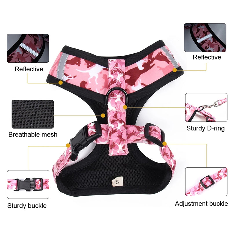 French Bulldog Adjustable No-Pull Vest for Playtime Fun-fadou