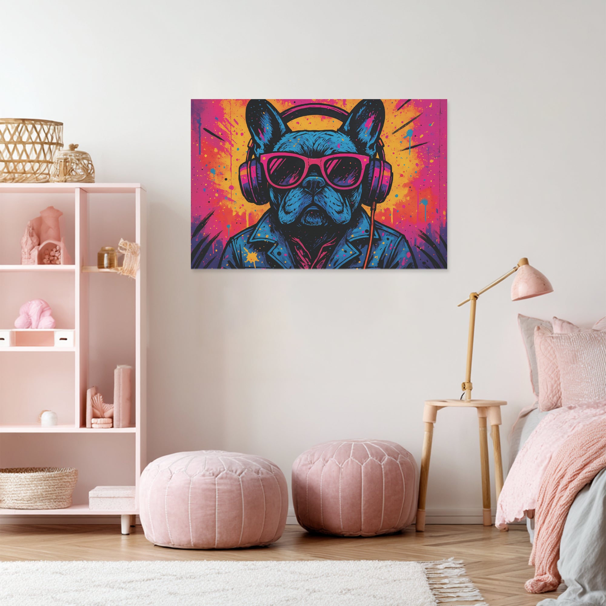 Piper Adorable Decorative Canvas for Frenchie Enthusiasts-fadou
