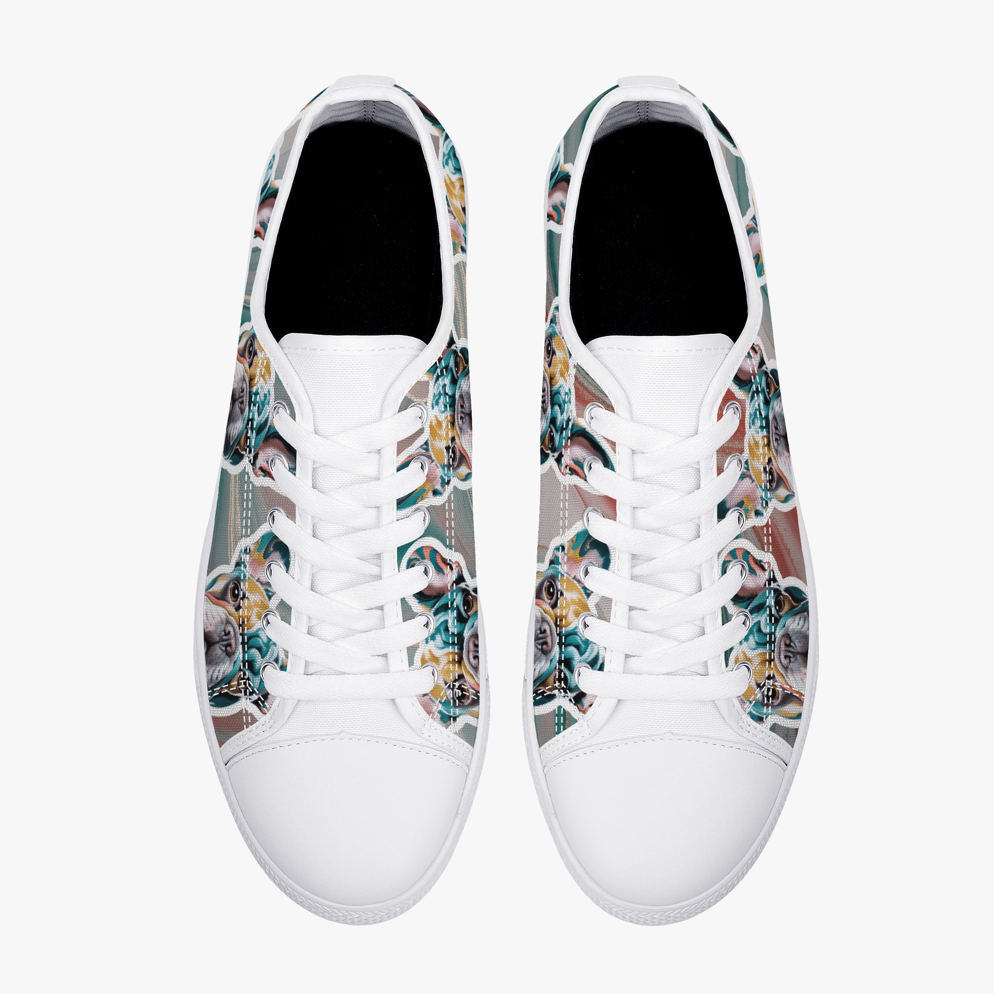 Low-Top Classic High-Top Shoes for Frenchie Enthusiasts-fadou