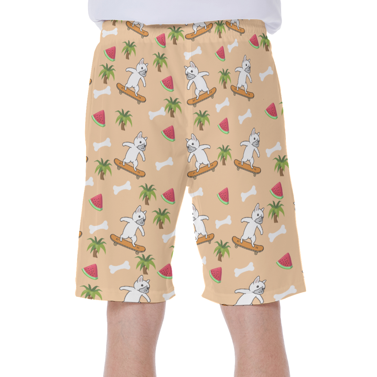 KOBE - Men's Beach Shorts for French Bulldog Owners and Fans-fadou