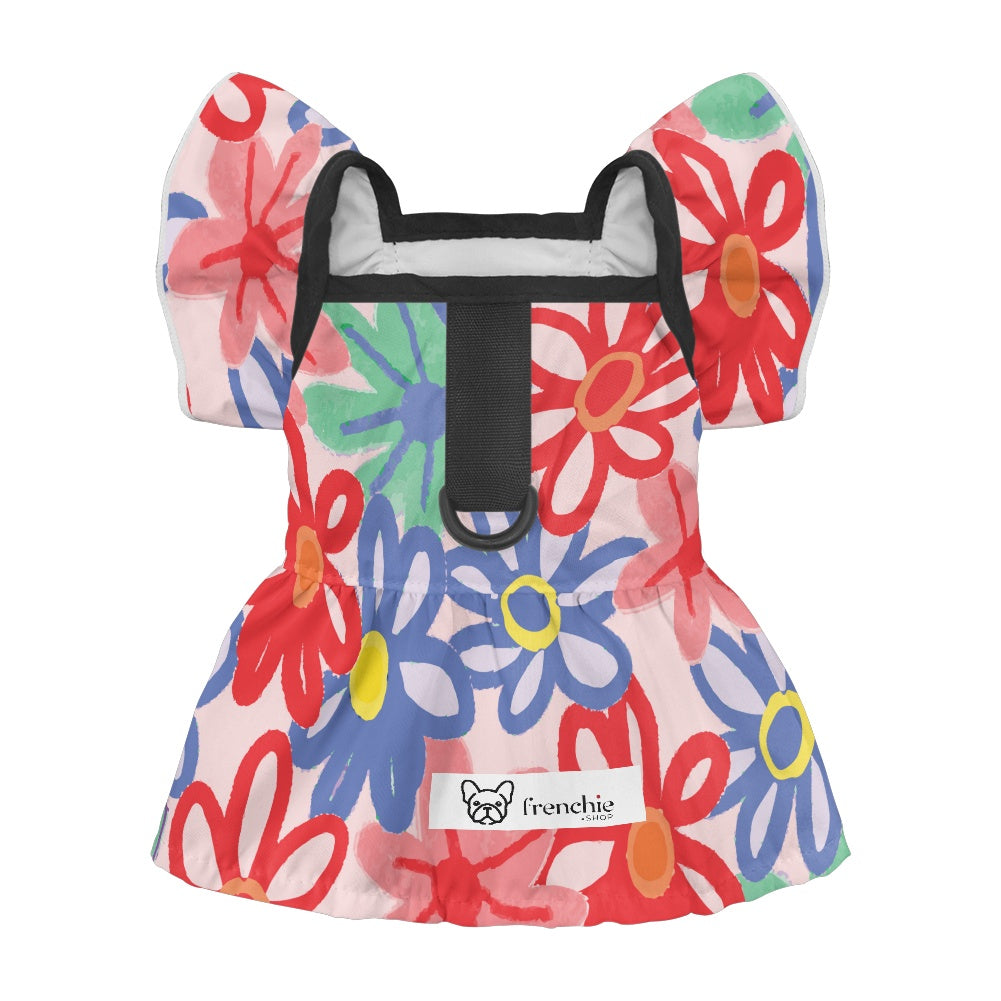 French Bulldog Adorable Pet Dress for Outdoor Adventures-fadou