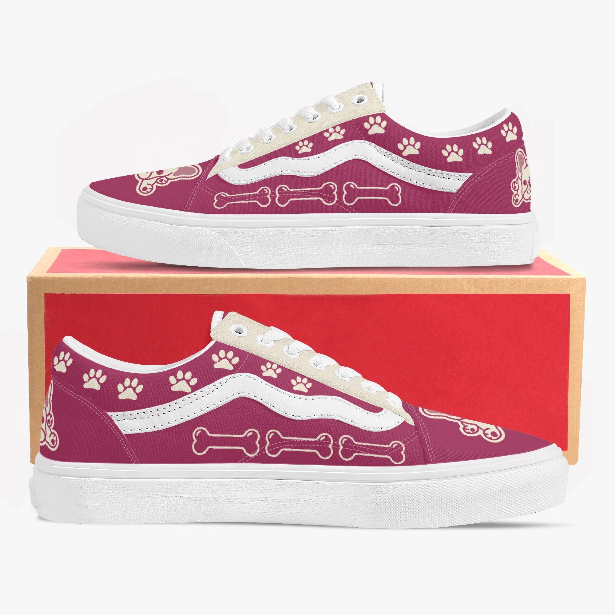 Estelle Trendy Classic Sneakers for Frenchie Enthusiasts-fadou
