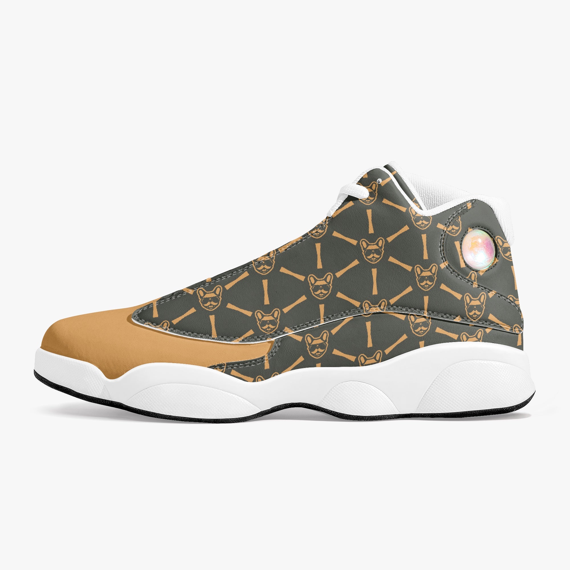 Pickles French Bulldog Canvas Sneakers for Frenchie Fans-fadou
