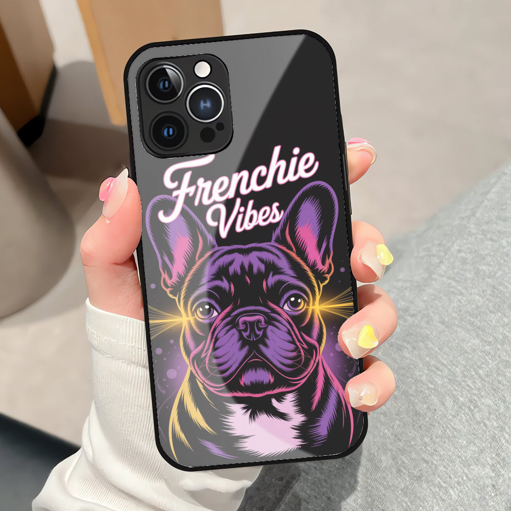 Finn - Iphone & Samsung Glass Case for Frenchie Enthusiasts-fadou