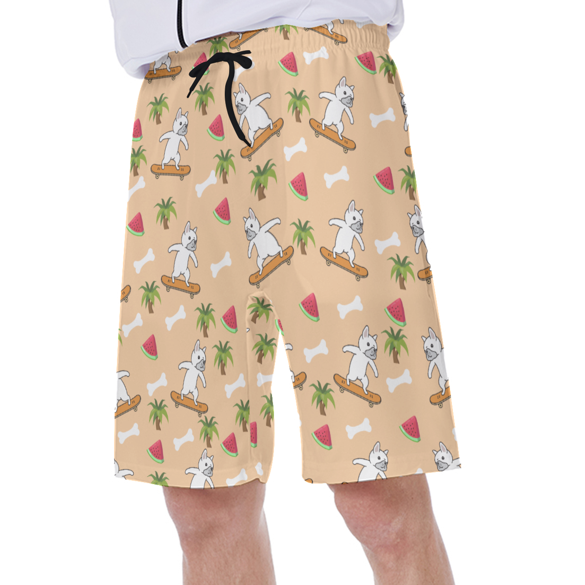KOBE - Men's Beach Shorts for French Bulldog Owners and Fans-fadou