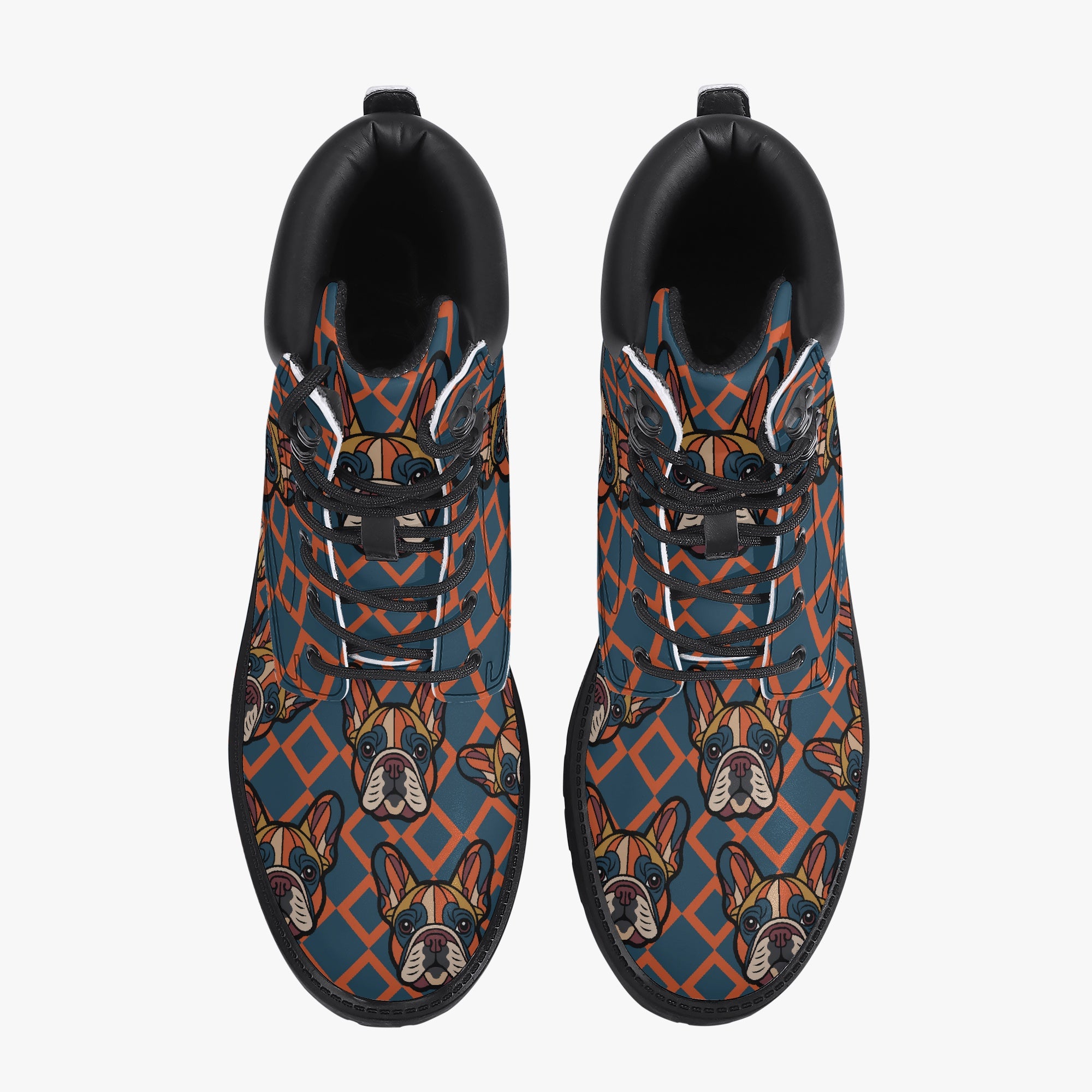 French Bulldog Casual Ankle Booties for Frenchie Enthusiasts-fadou