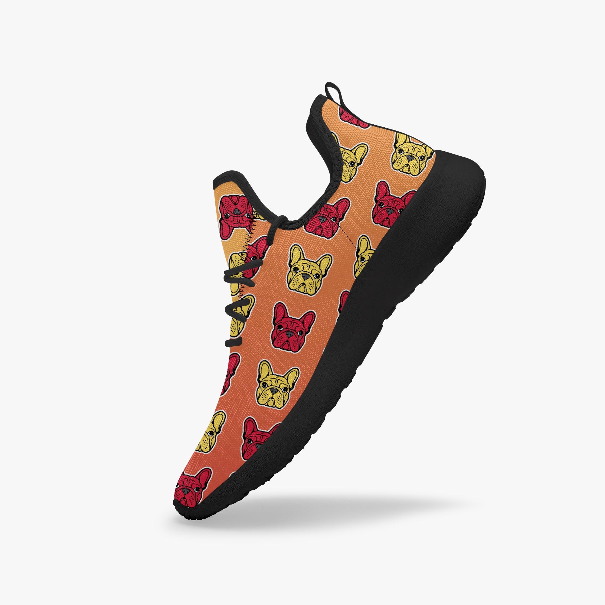 French Bulldog Classic Canvas Sneakers for Dog Park Days-fadou