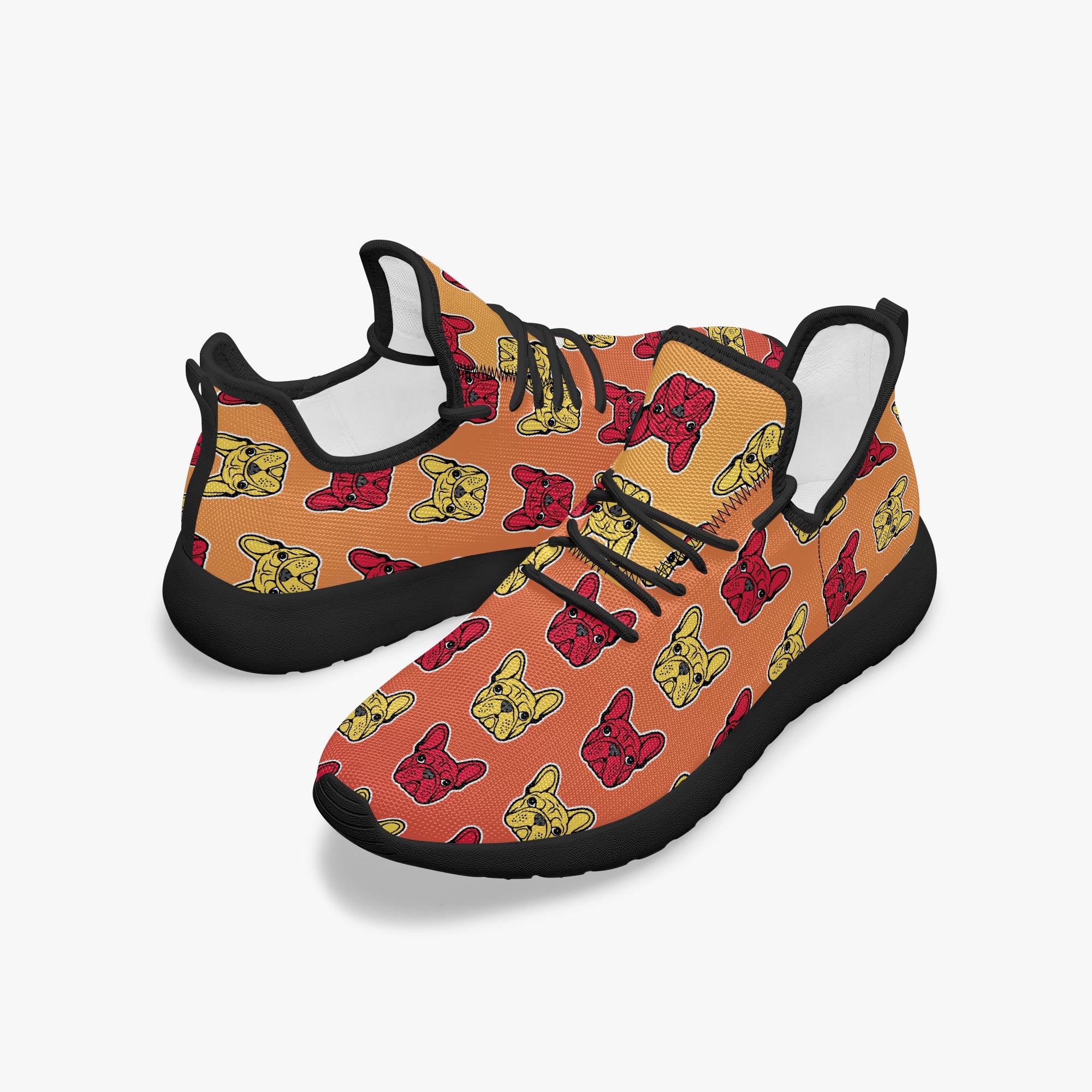 French Bulldog Classic Canvas Sneakers for Dog Park Days-fadou