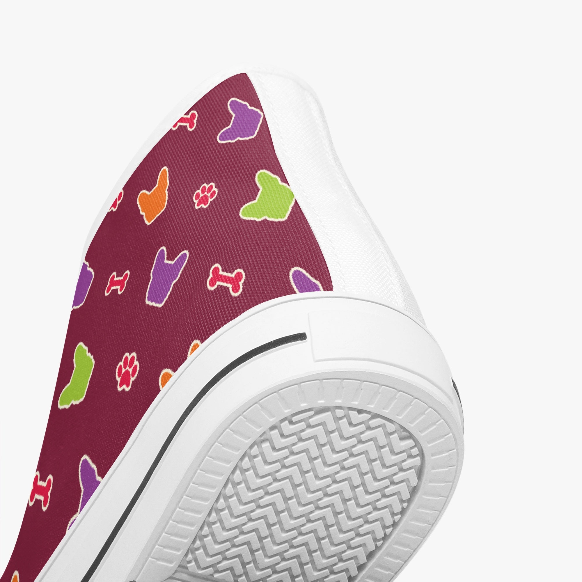 French Bulldog High-Top Casual Footwear for Pet Parents-fadou