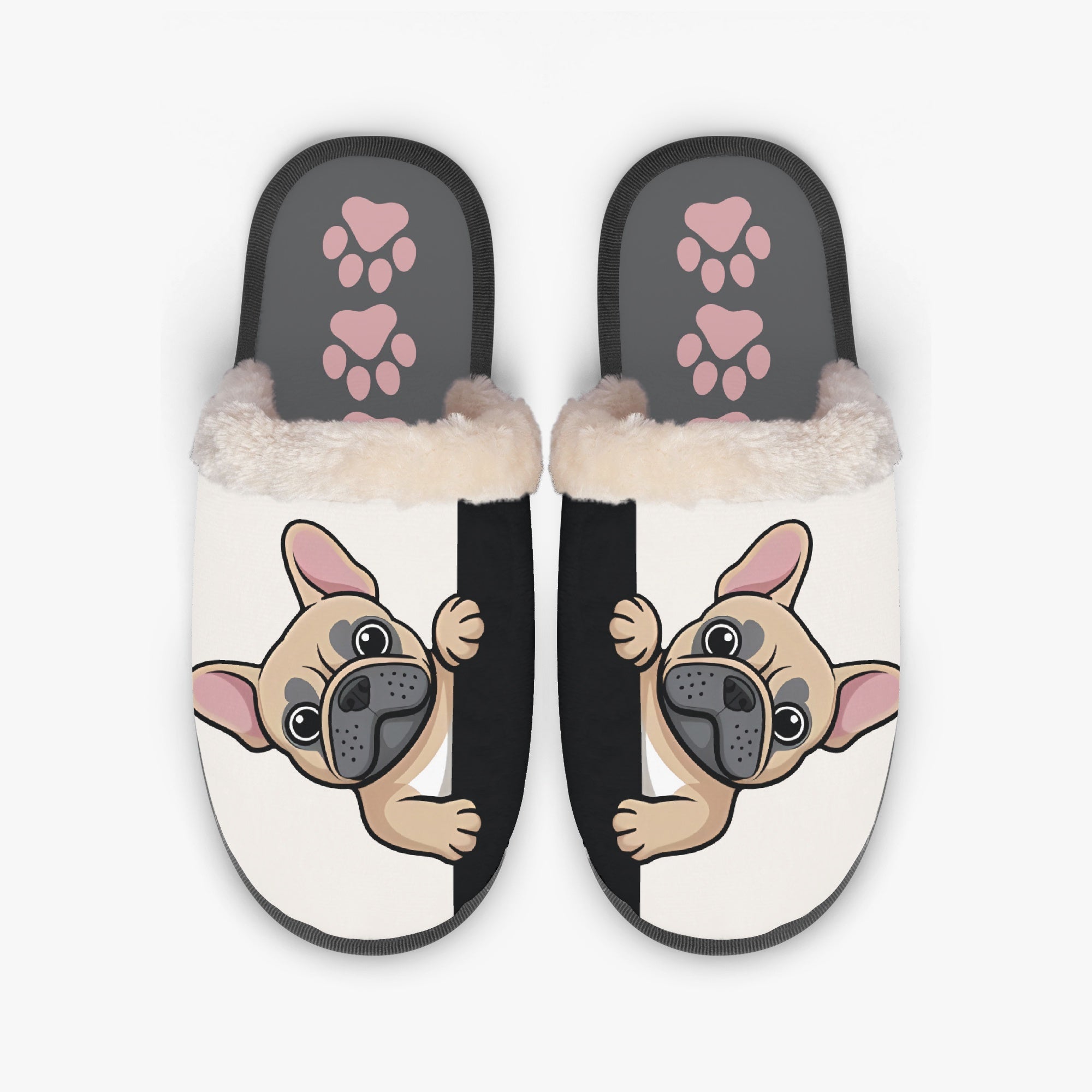 Poof French Bulldog Indoor Shoes for Frenchie Enthusiasts-fadou