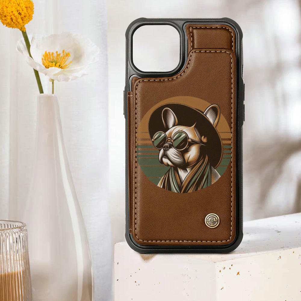 Scout French Bulldog Card Holder for Frenchie Enthusiasts-fadou