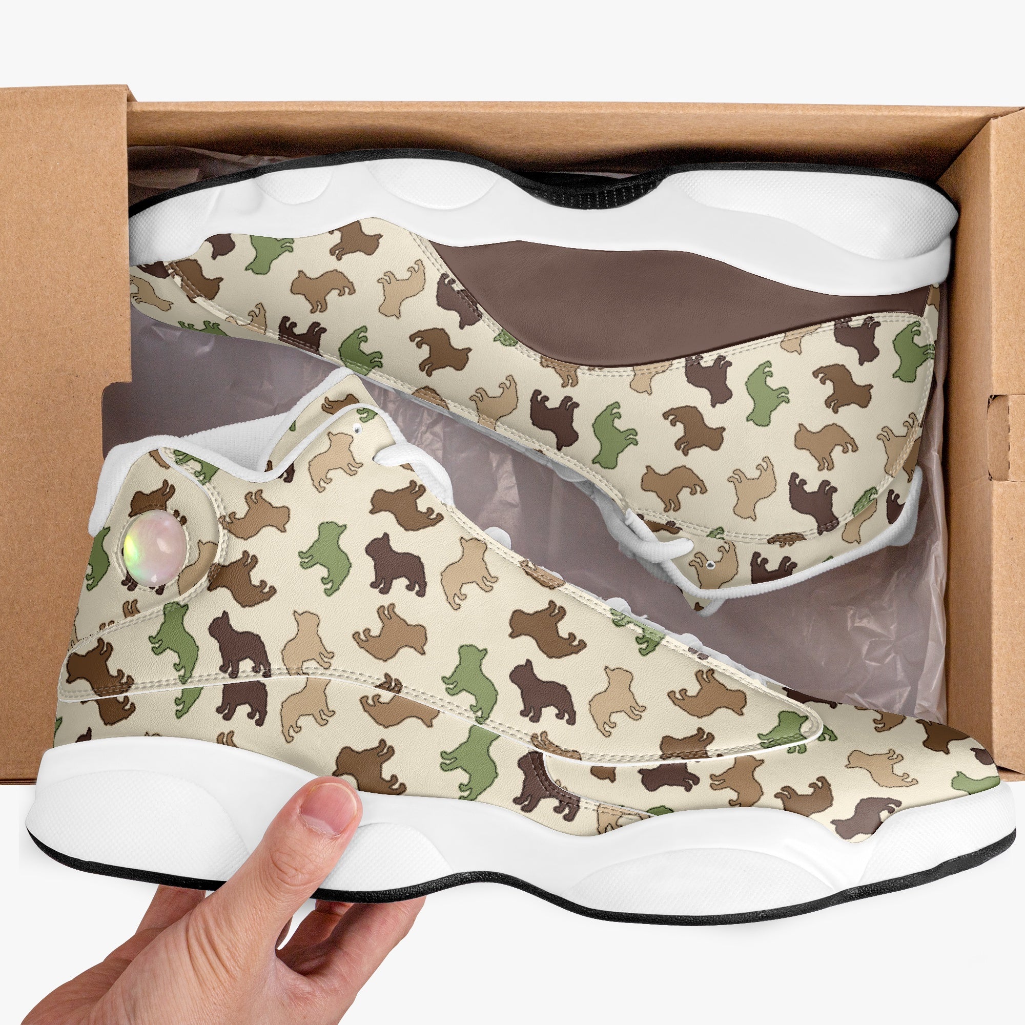 Biggie French Bulldog High-Top Shoes for Bulldog Owners-fadou
