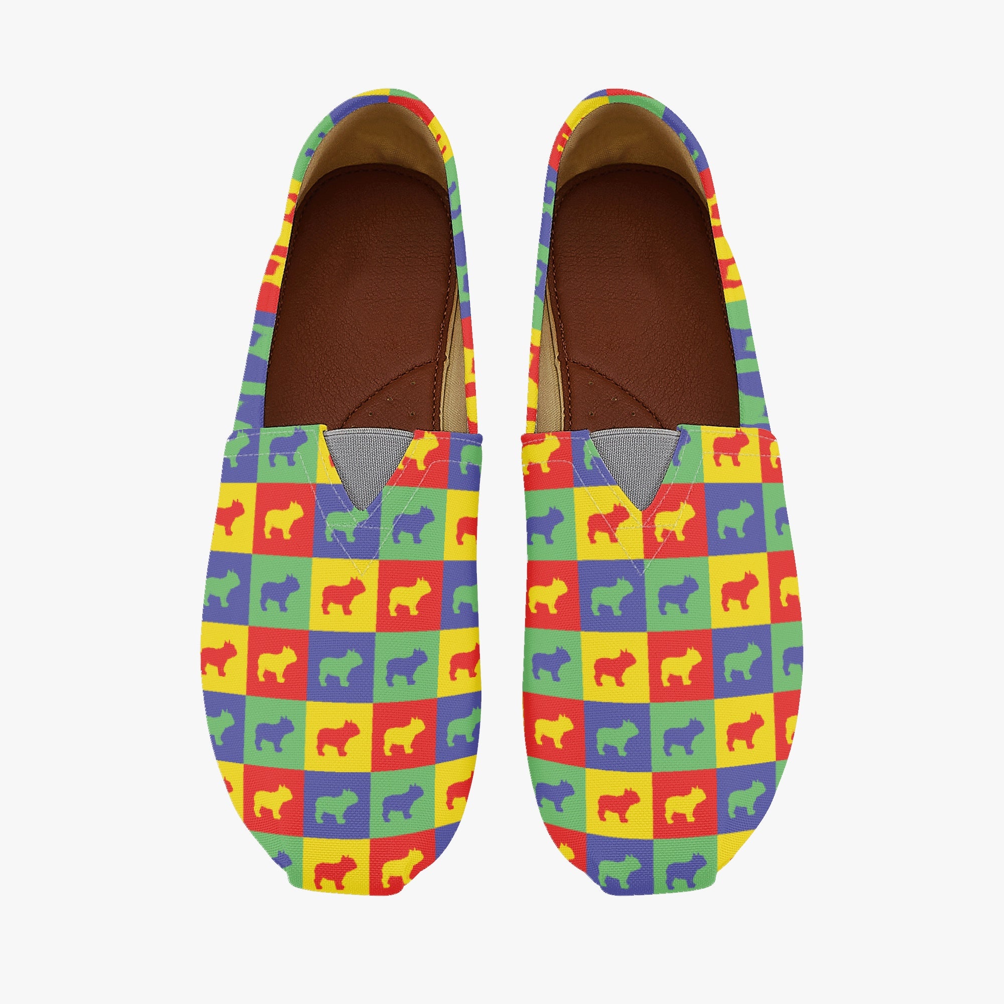 French Bulldog Casual High-Top Shoes for Frenchie Enthusiasts-fadou