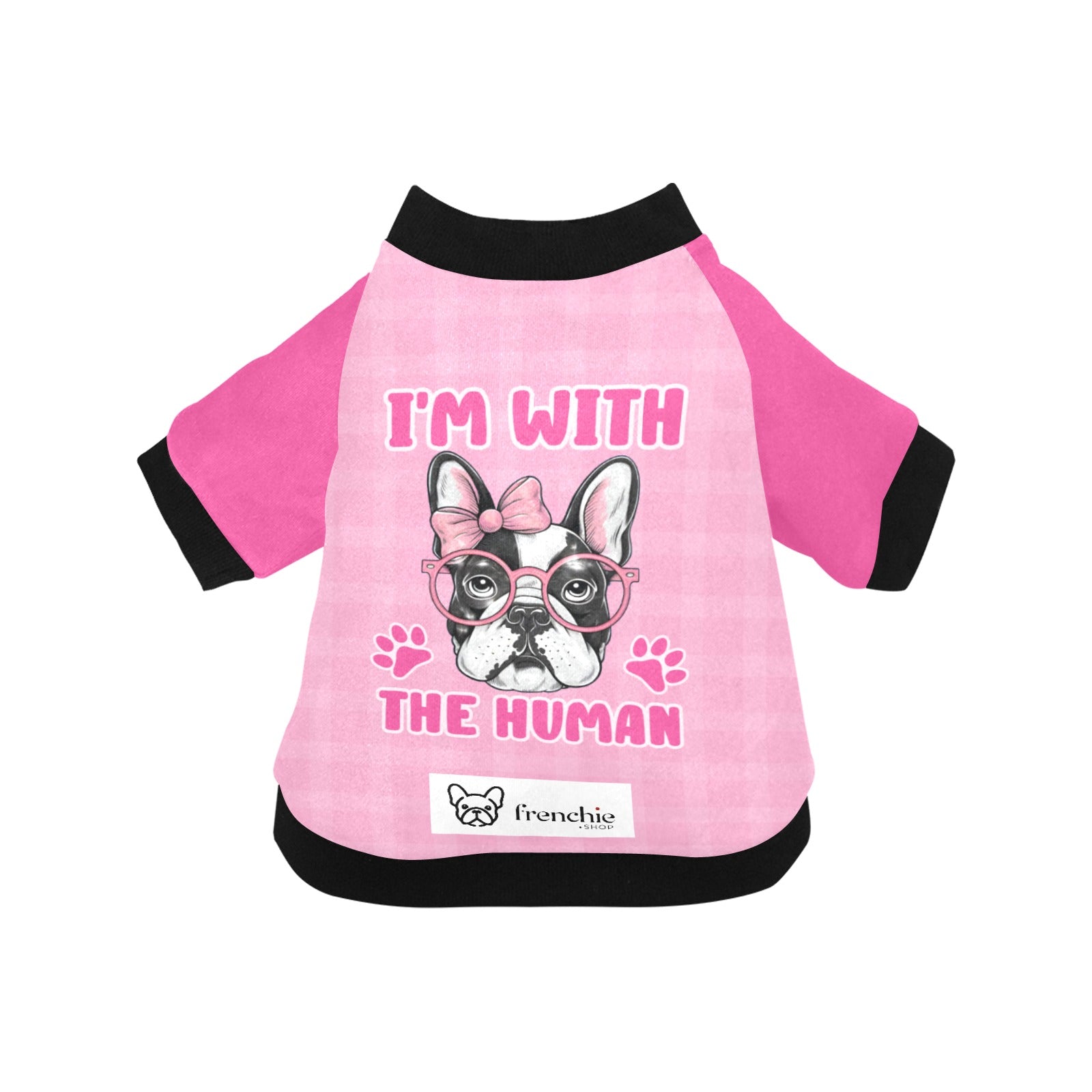 I'm with the Human - Jacket for French Bulldog for Short-Nosed Dogs-fadou