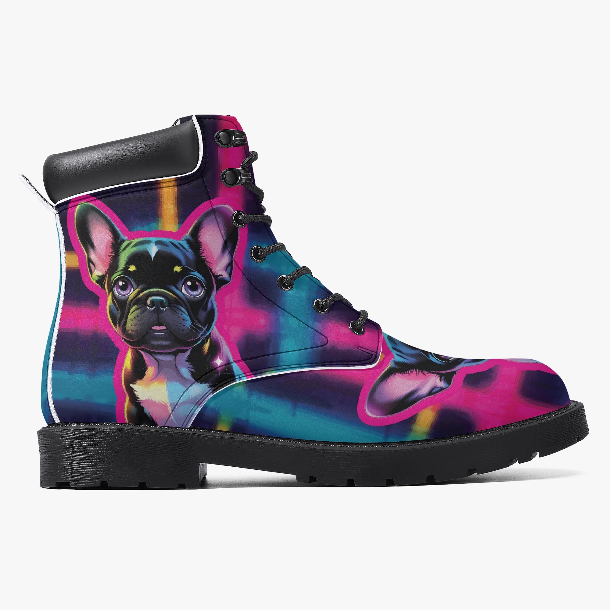 Adrienne Leather Ankle Booties for Frenchie Enthusiasts-fadou