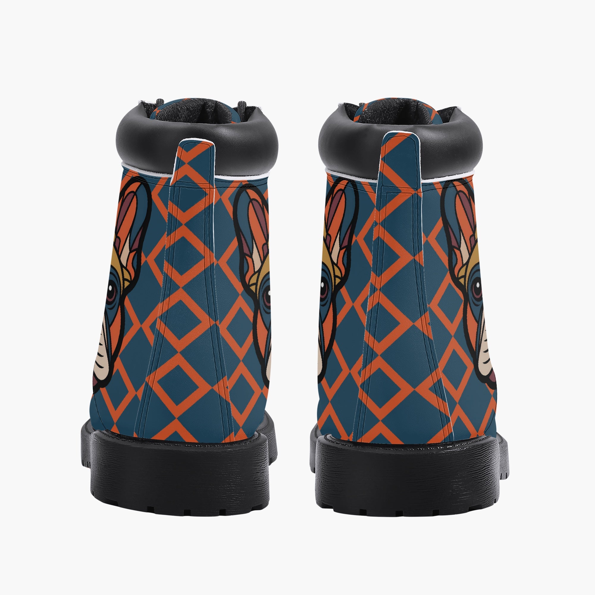 French Bulldog Casual Ankle Booties for Frenchie Enthusiasts-fadou