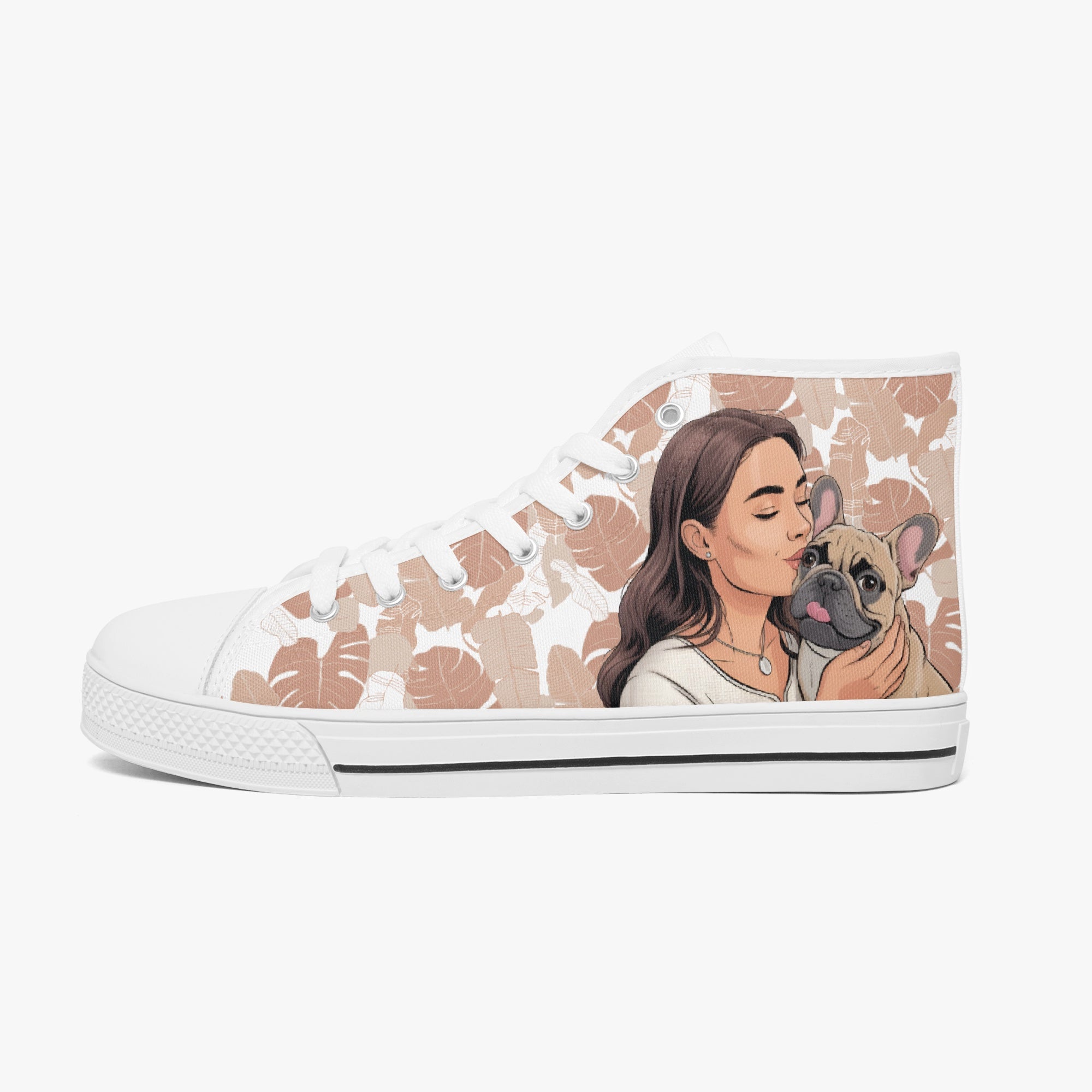 French Bulldog Classic Classic Sneakers for Frenchie Fans-fadou