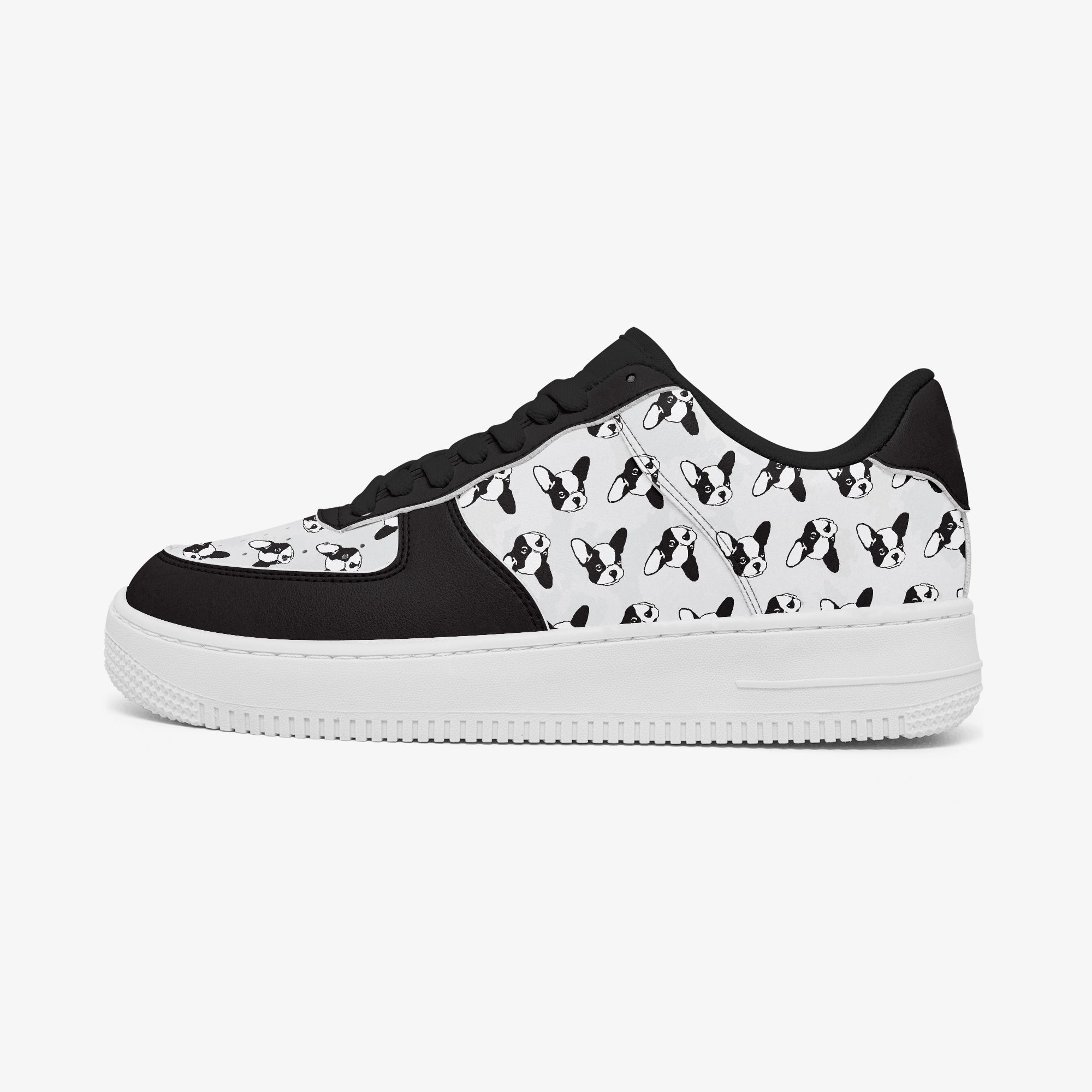 French Bulldog Leather Casual Footwear for Dog Moms & Dads-fadou