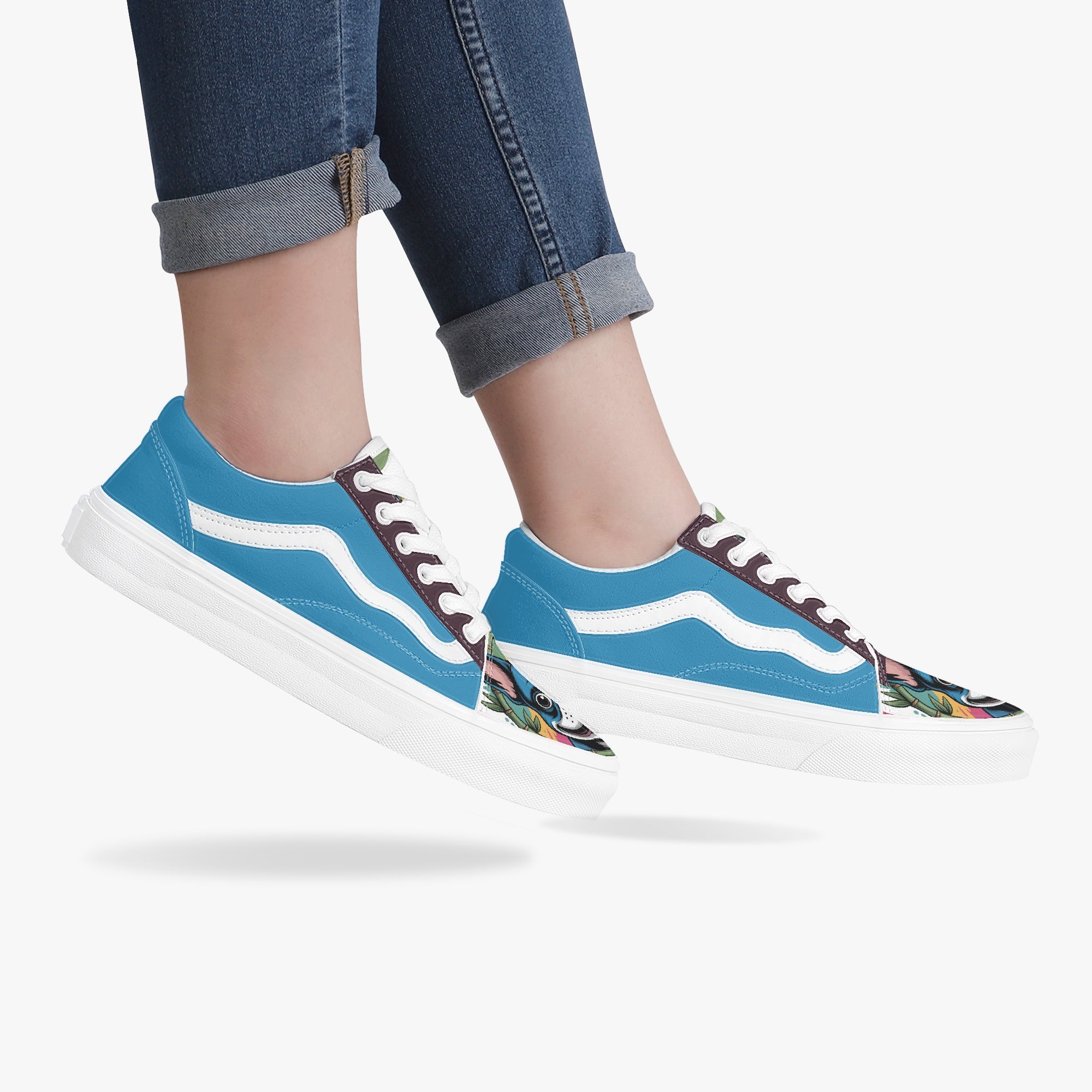 French Bulldog Trendy Classic Sneakers for Frenchie Fans-fadou
