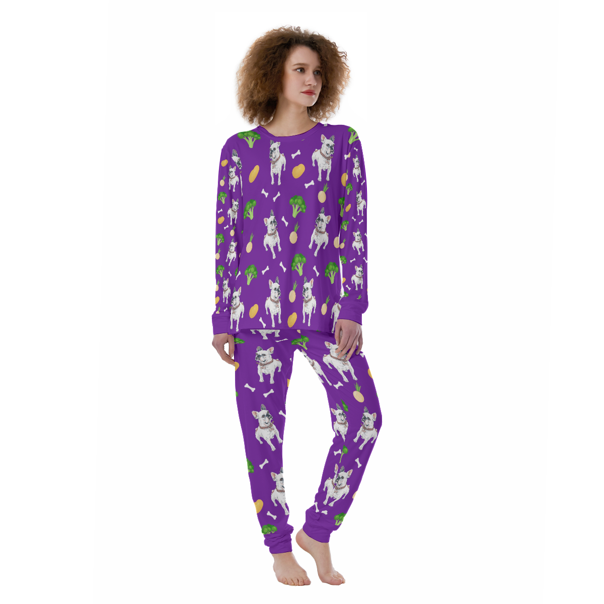 PENNY Frenchie Cozy Pajama Set for Frenchie Enthusiasts-fadou