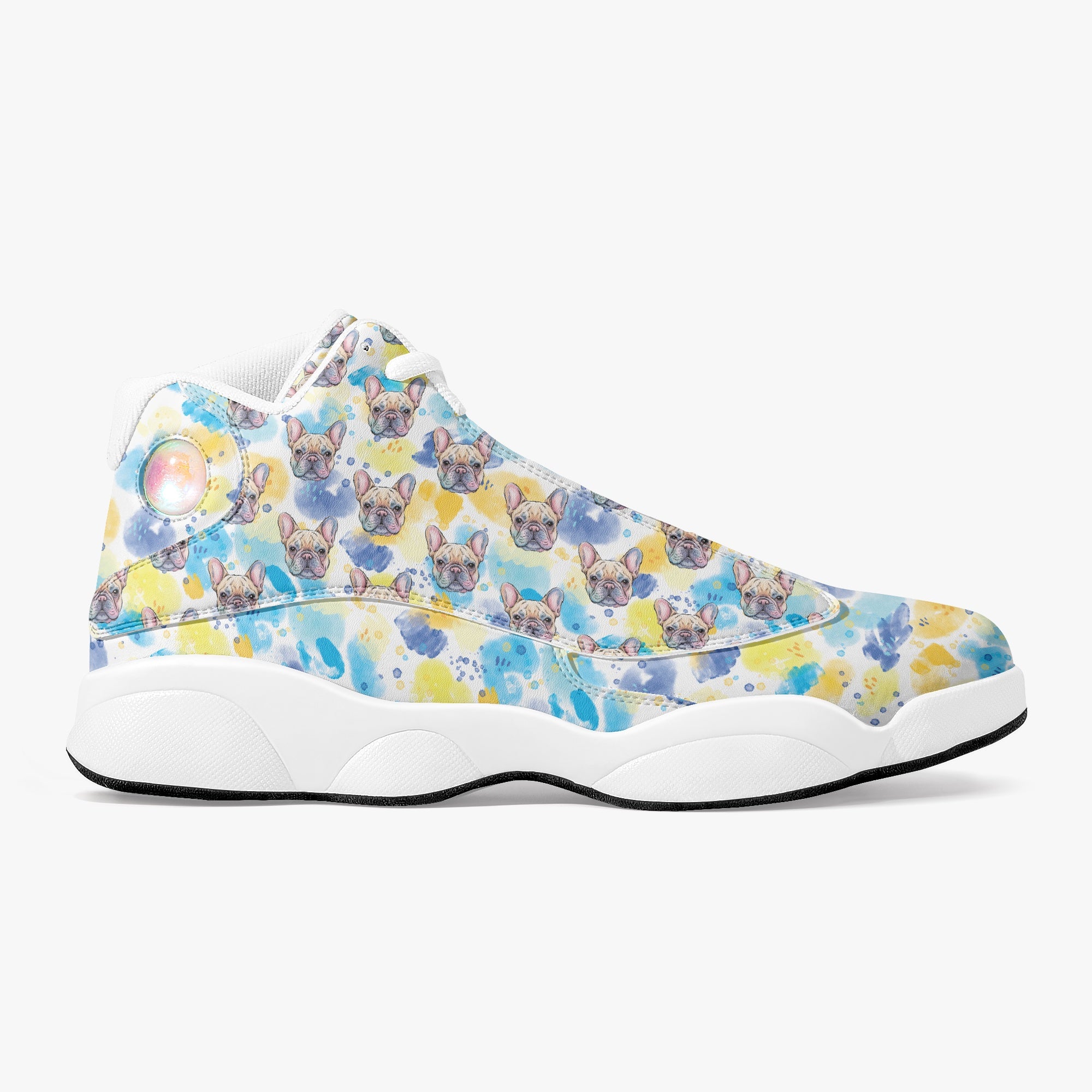 Chopper French Bulldog Canvas Sneakers for Bulldog Owners-fadou