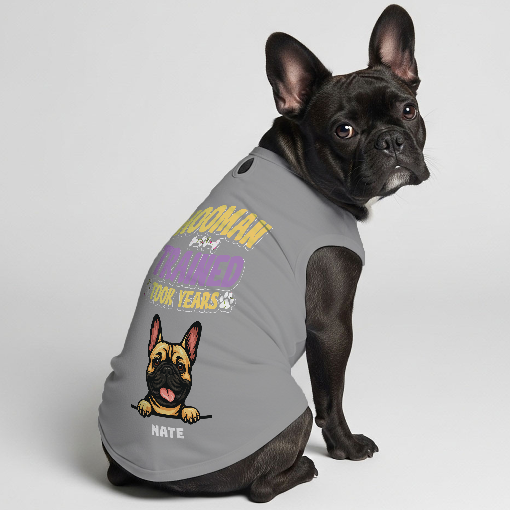 French Bulldog Personalized Graphic Tee for Bulldog Owners-fadou