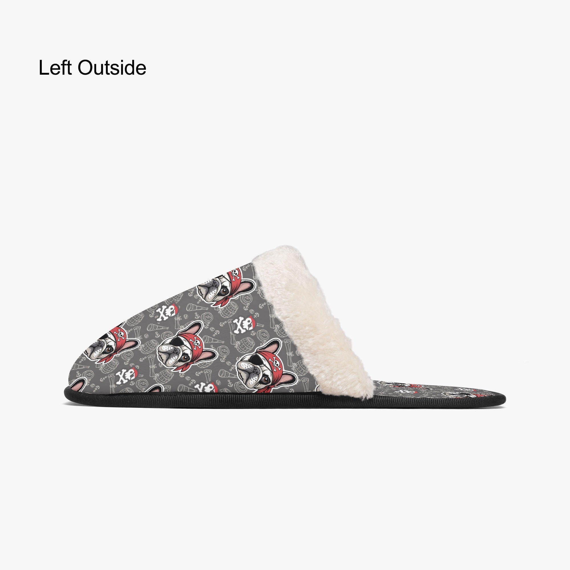 Pancake Frenchie Cozy Slippers for Frenchie Enthusiasts-fadou