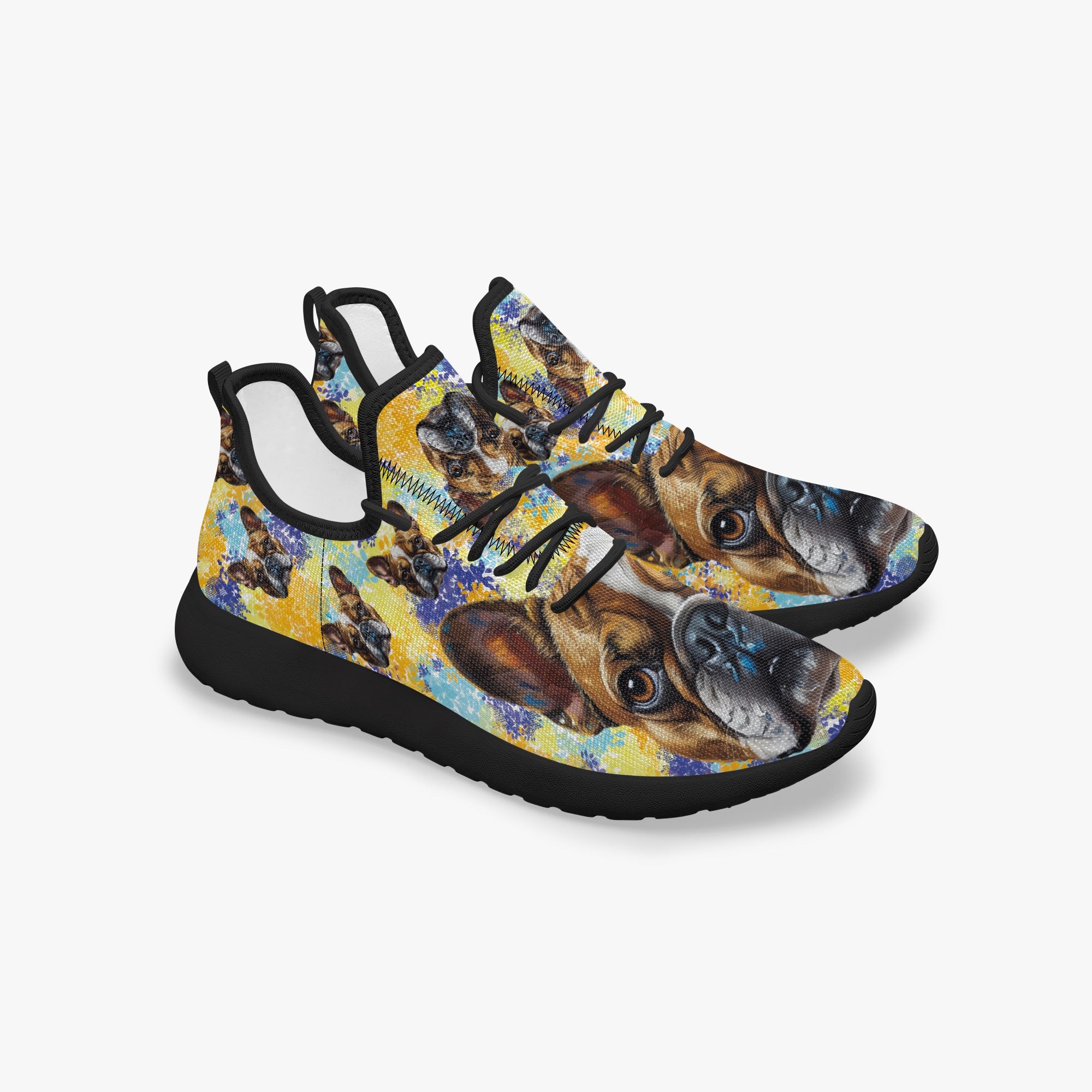 Frenchie Classic High-Top Shoes for Frenchie Enthusiasts-fadou