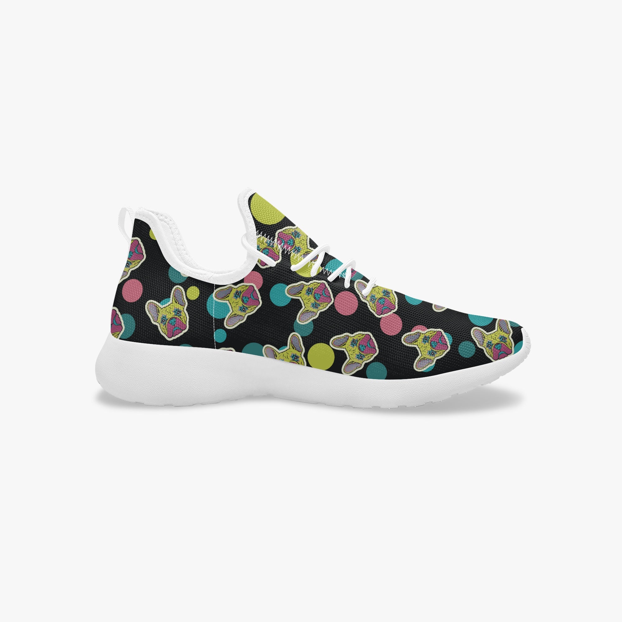 French Bulldog Classic High-Top Shoes for Bulldog Owners-fadou