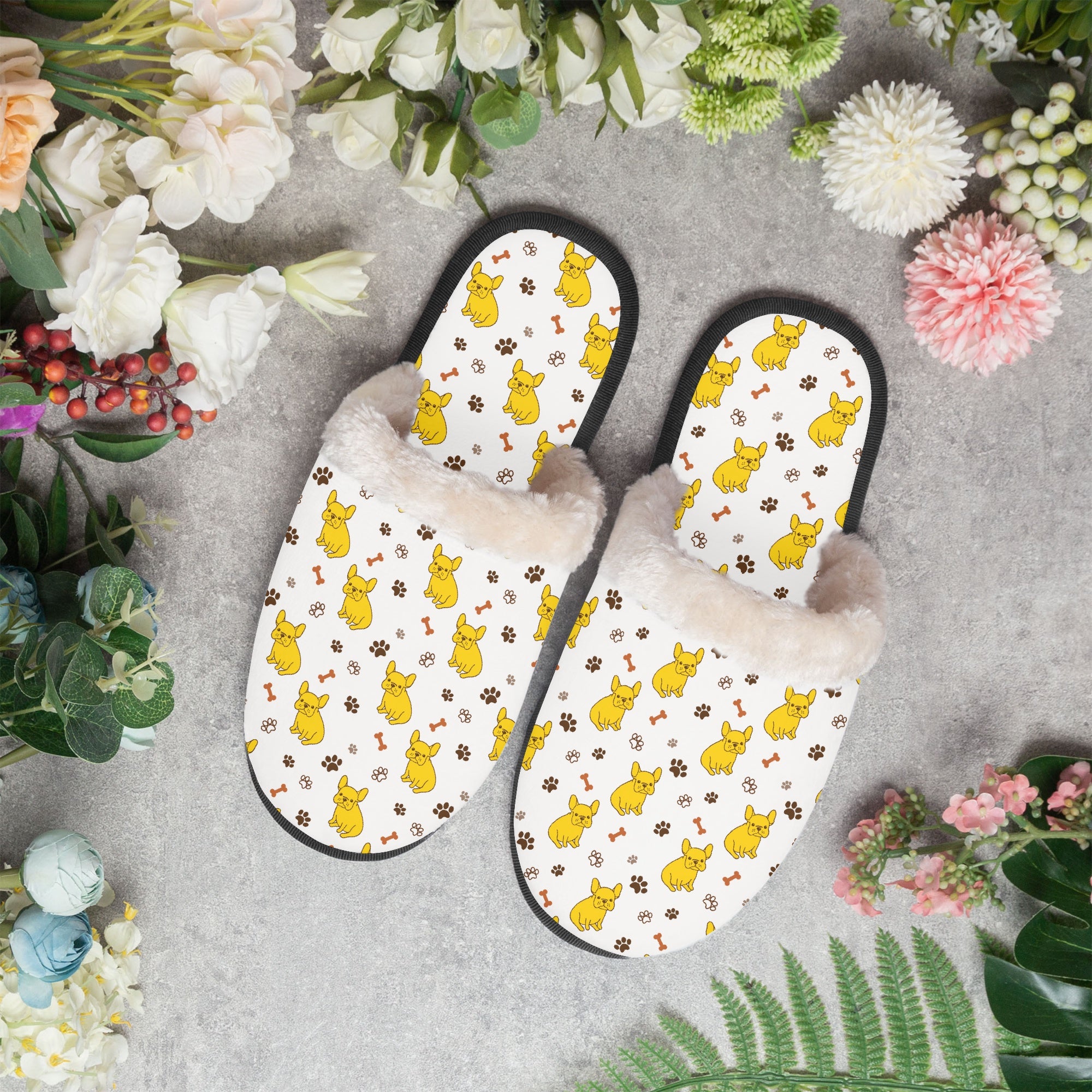 French Bulldog Soft House Shoes for Frenchie Enthusiasts-fadou