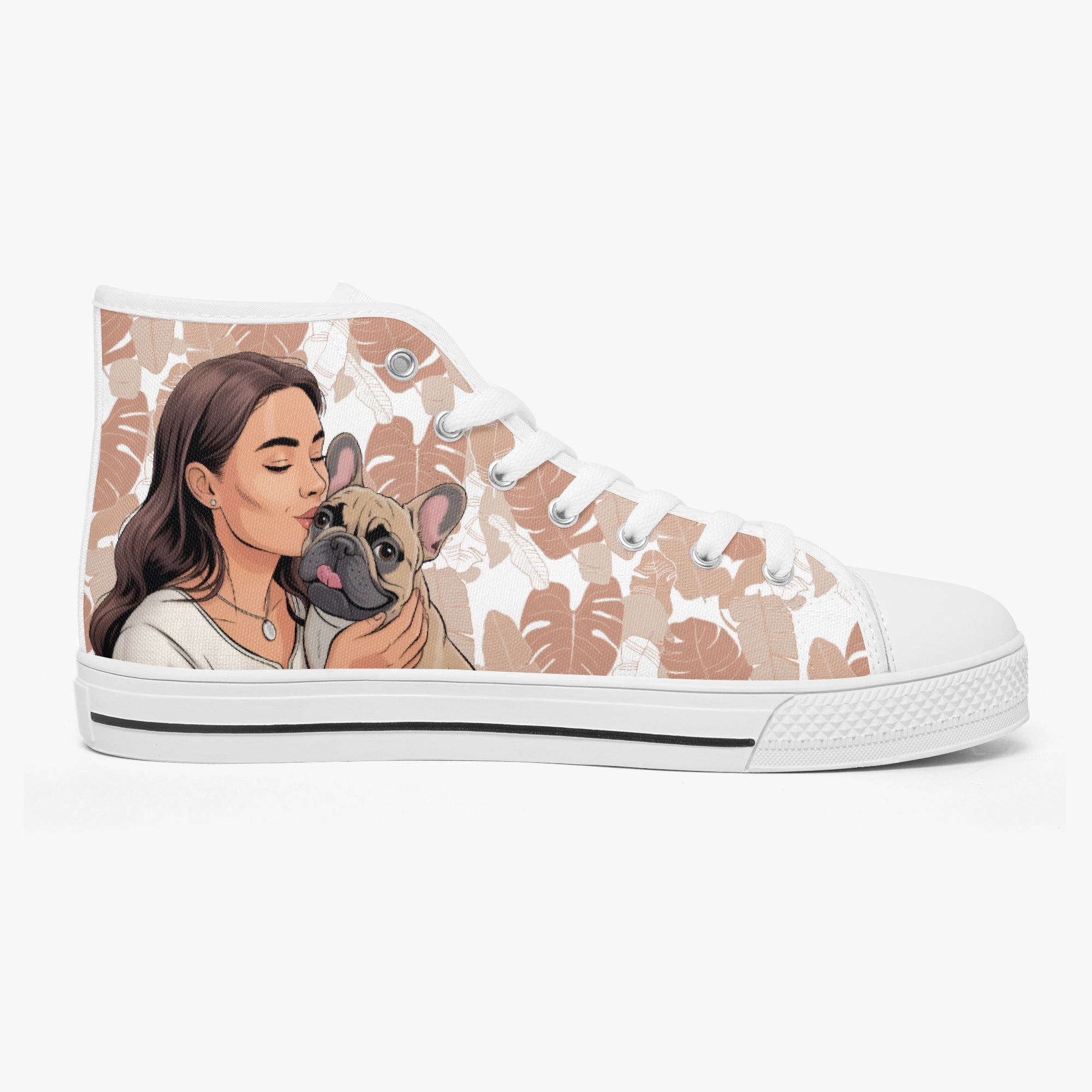 French Bulldog Classic Classic Sneakers for Frenchie Fans-fadou