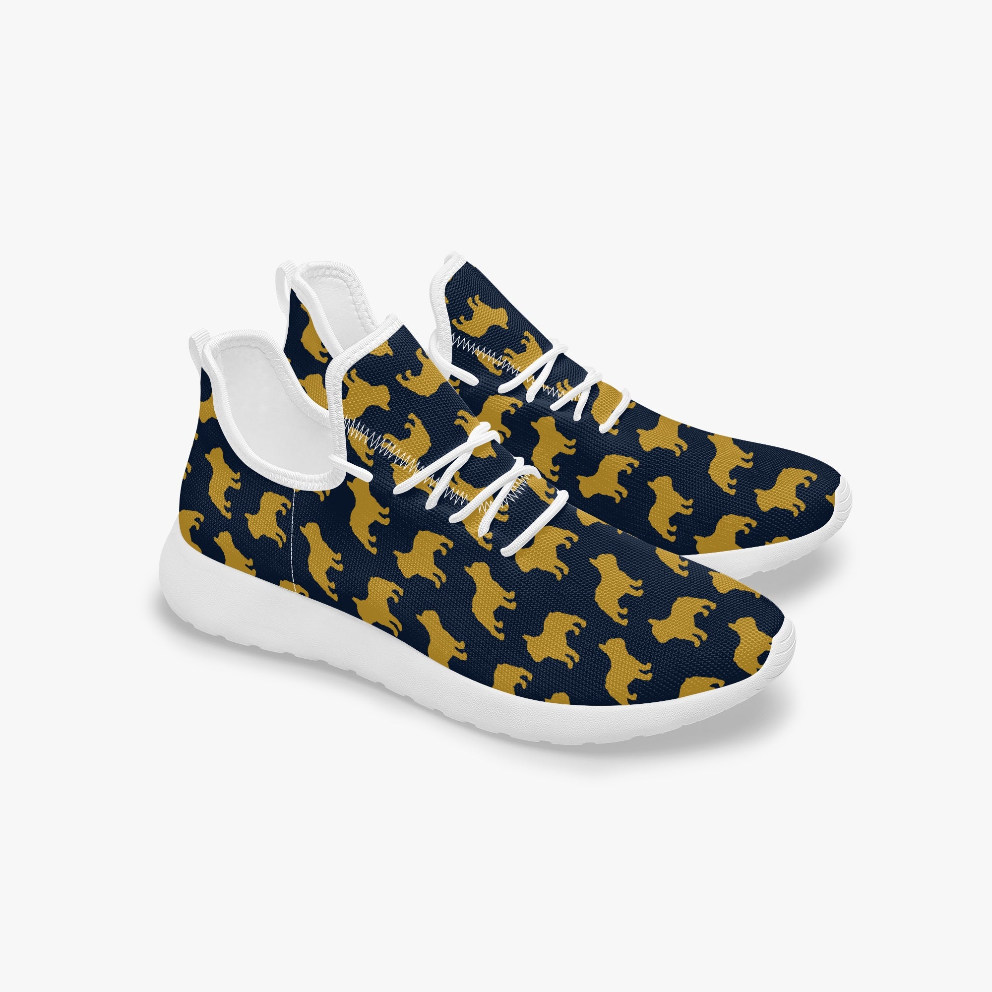 French Bulldog Classic Canvas Sneakers for Frenchie Enthusiasts-fadou