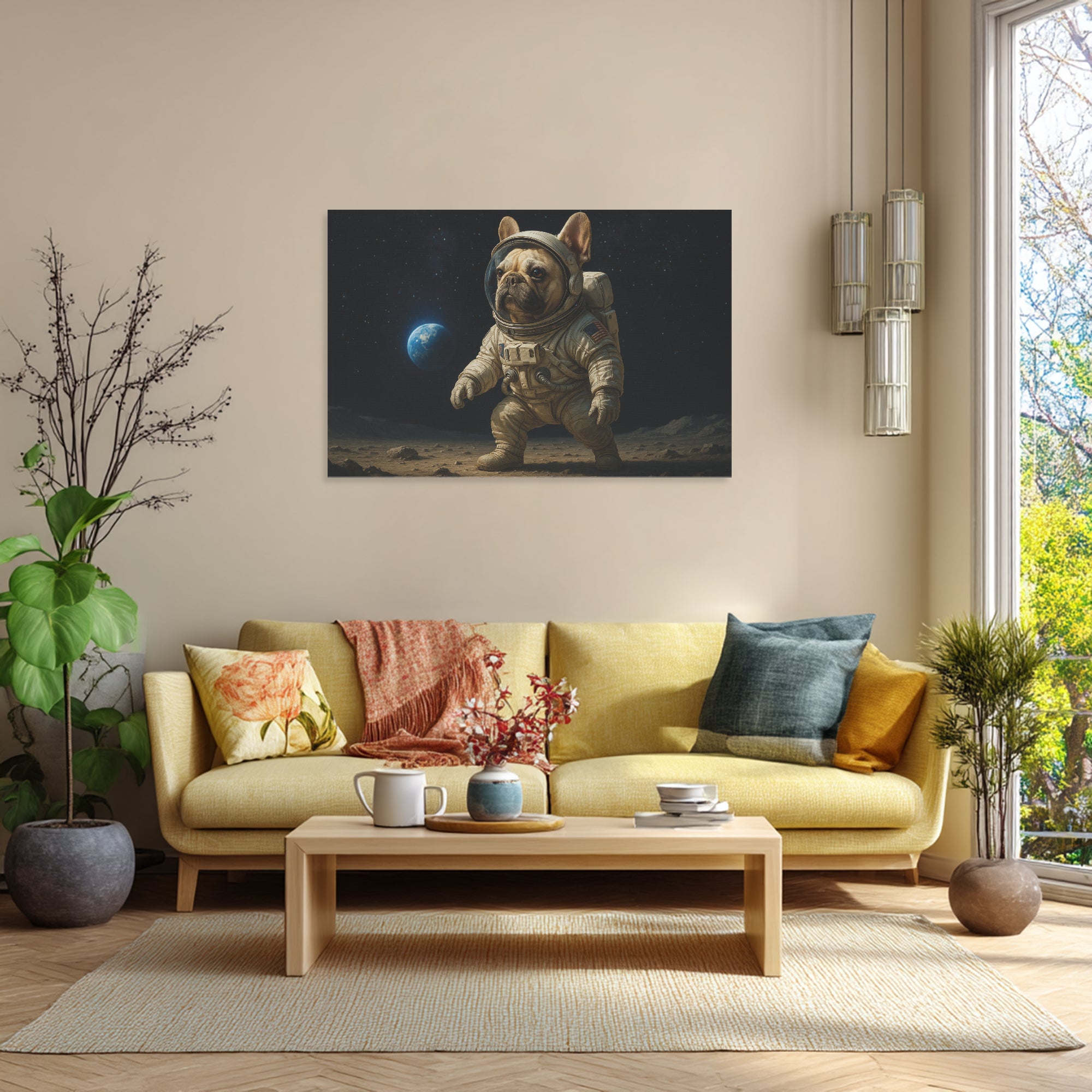 Fiona Adorable Canvas Wall Art for Frenchie Enthusiasts-fadou