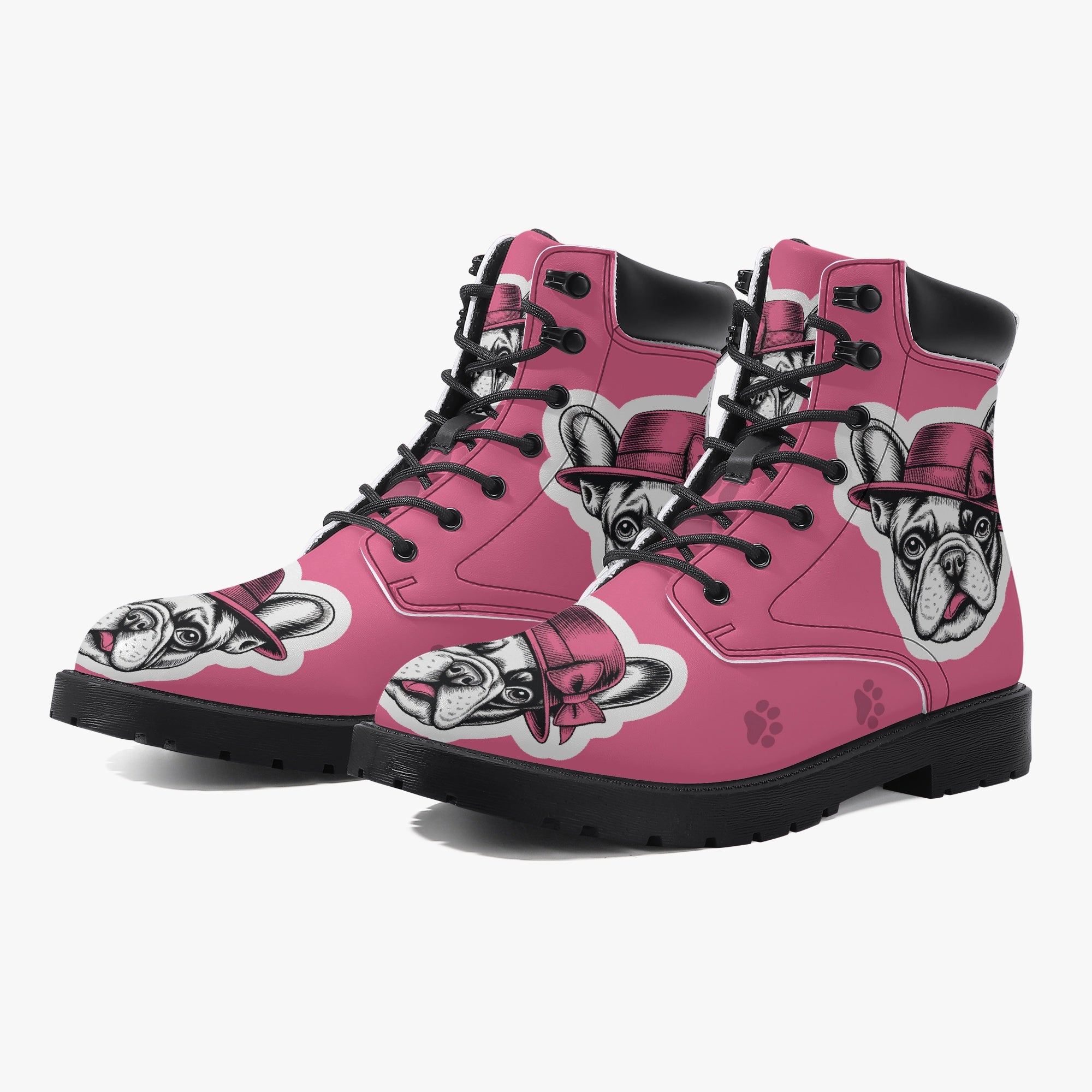 Mason French Bulldog Ankle Booties for Frenchie Enthusiasts-fadou