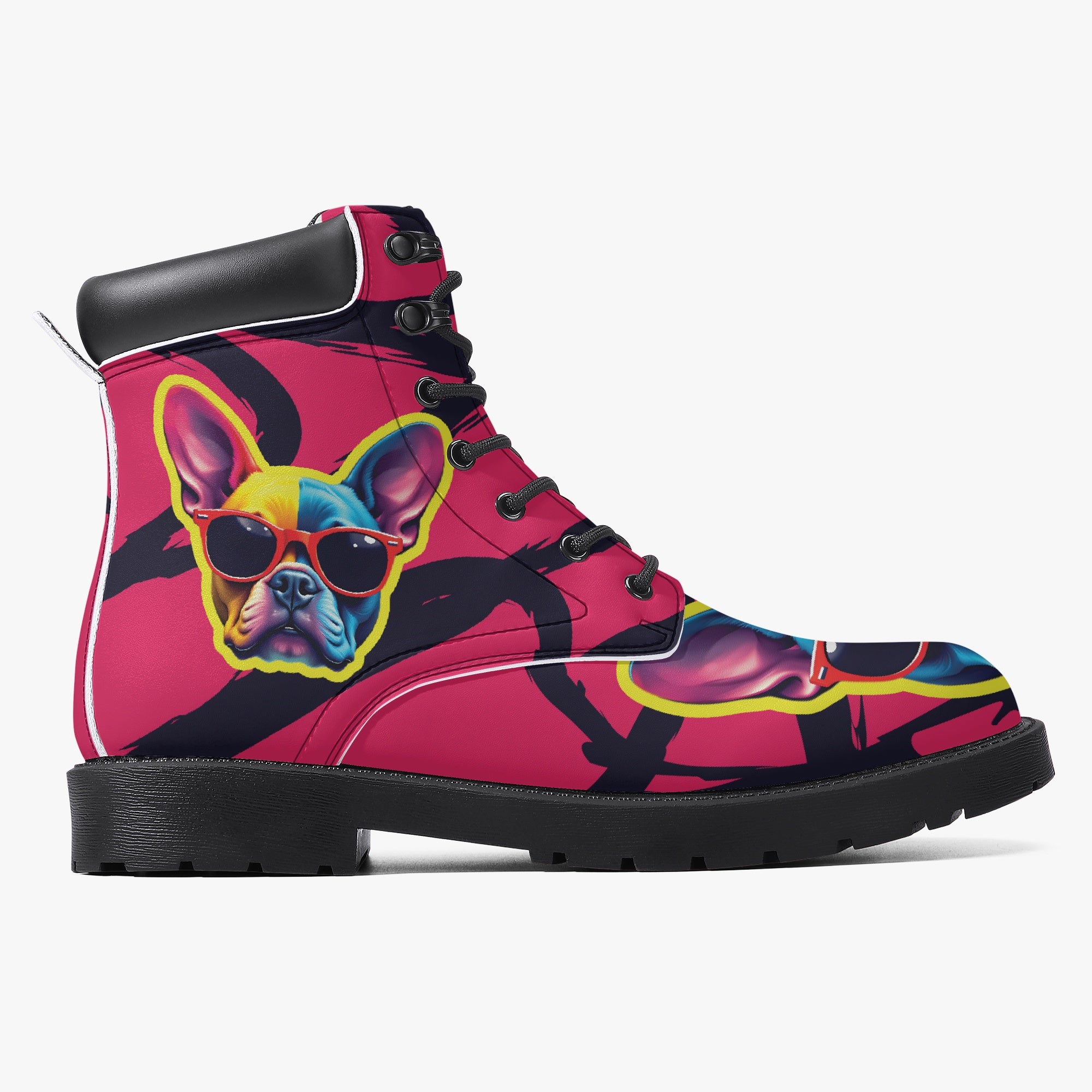 French Bulldog Casual Fashion Boots for Frenchie Enthusiasts-fadou