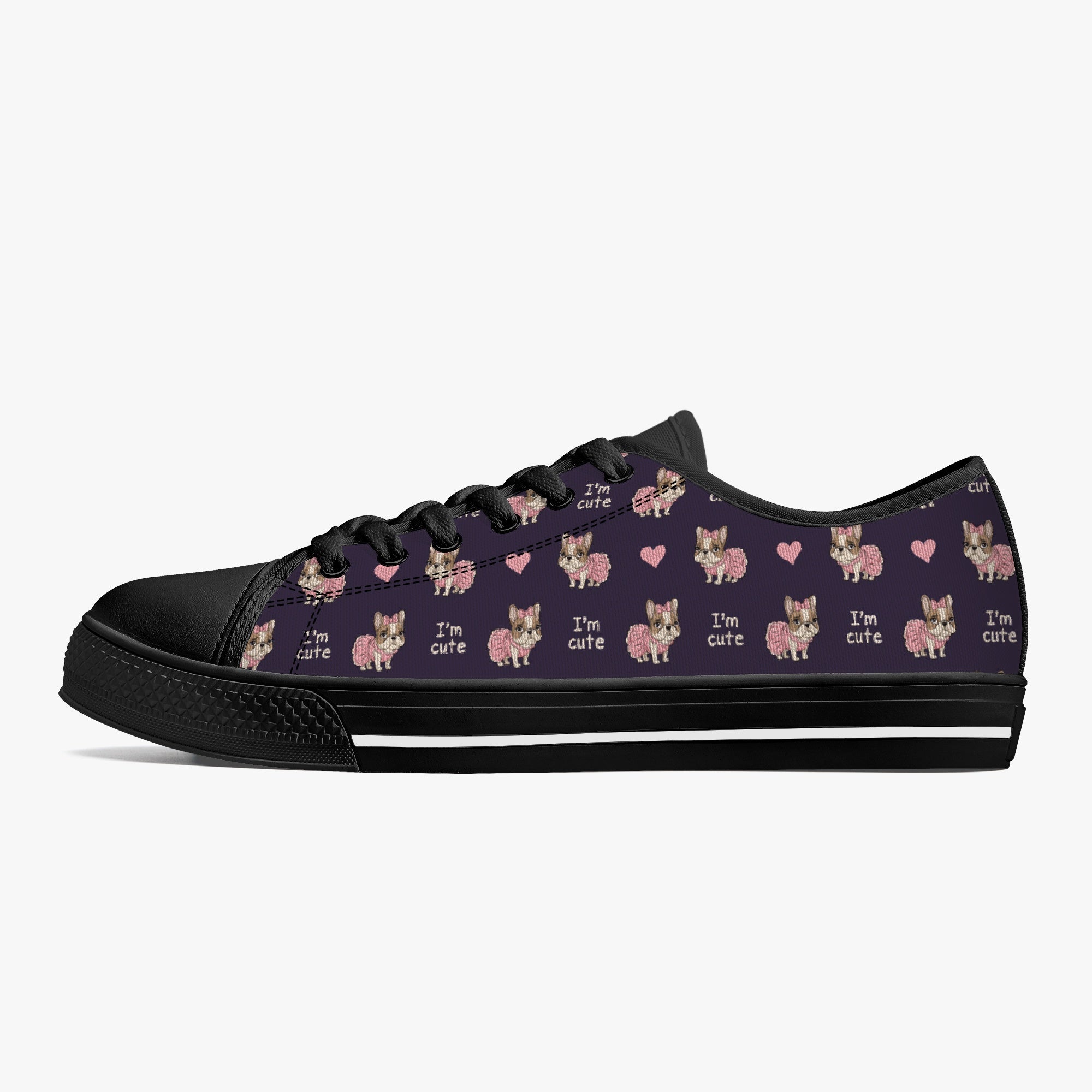 Prince Classic Canvas Sneakers for Frenchie Enthusiasts-fadou