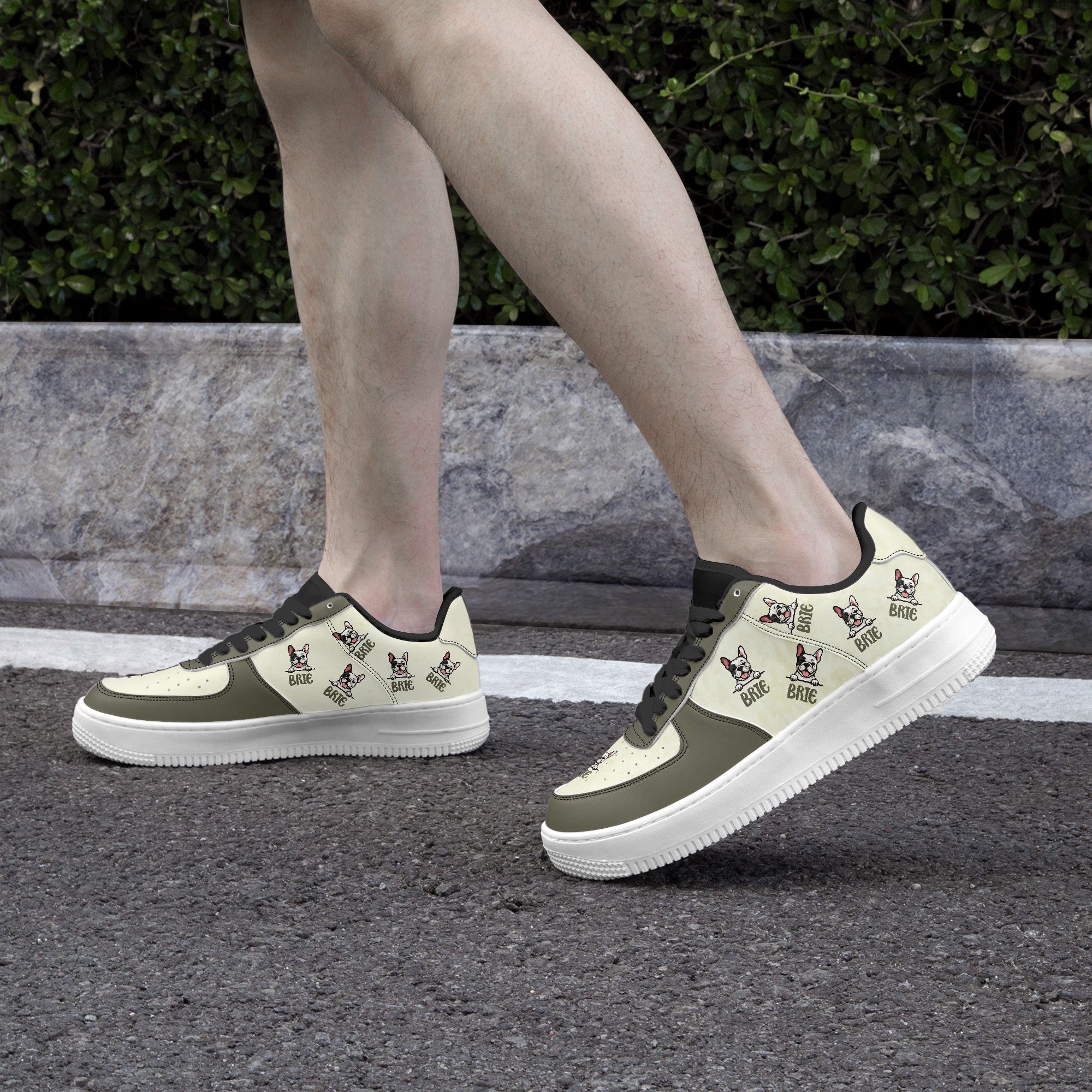 French Bulldog Personalized High-Top Shoes for Dog Lovers-fadou