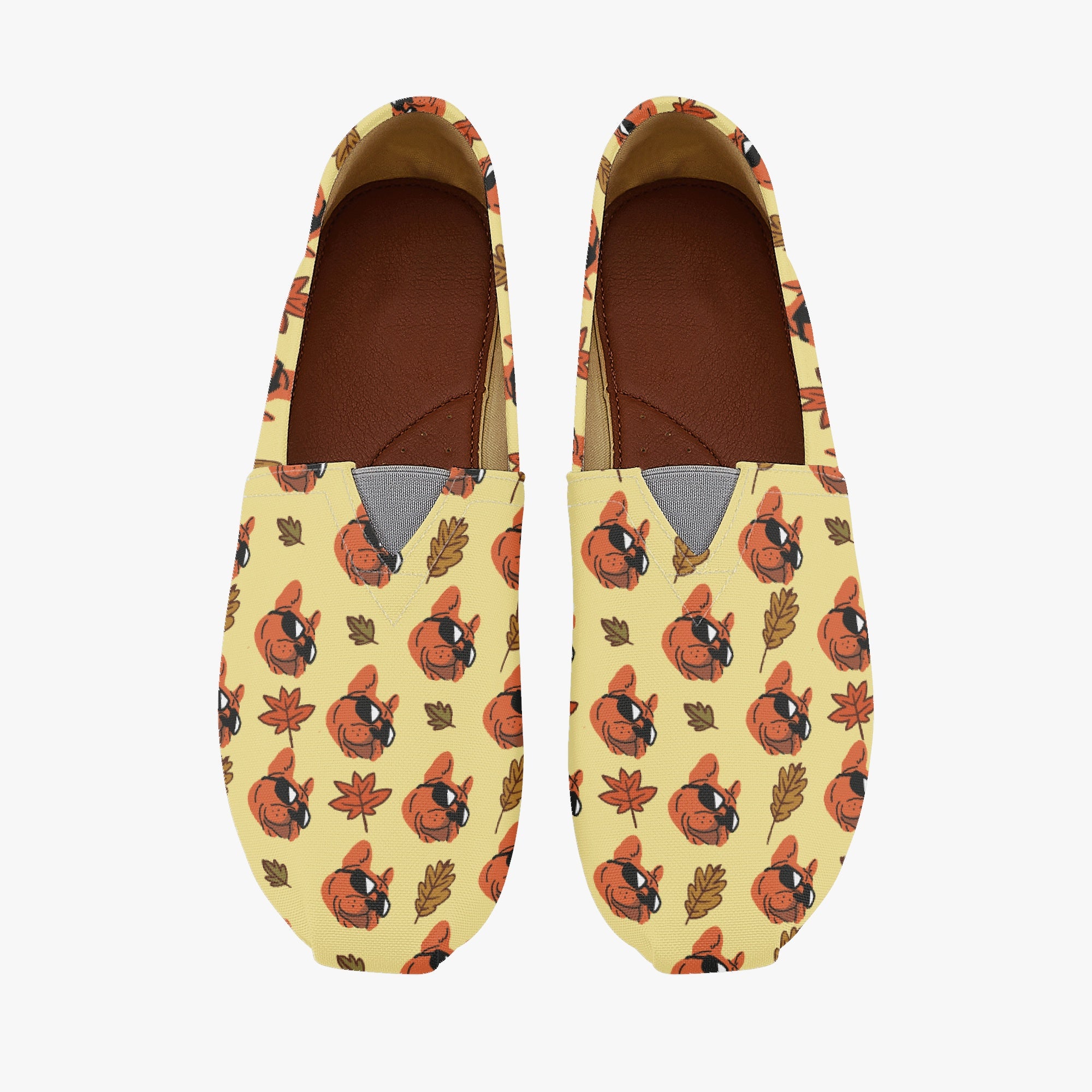 French Bulldog Denim Casual Footwear for Dog Moms & Dads-fadou