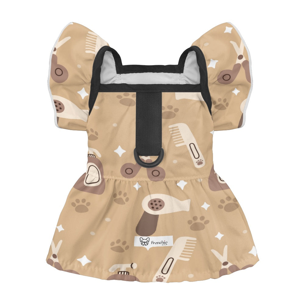 Olive French Bulldog Dog Outfit for Brachycephalic Dogs-fadou