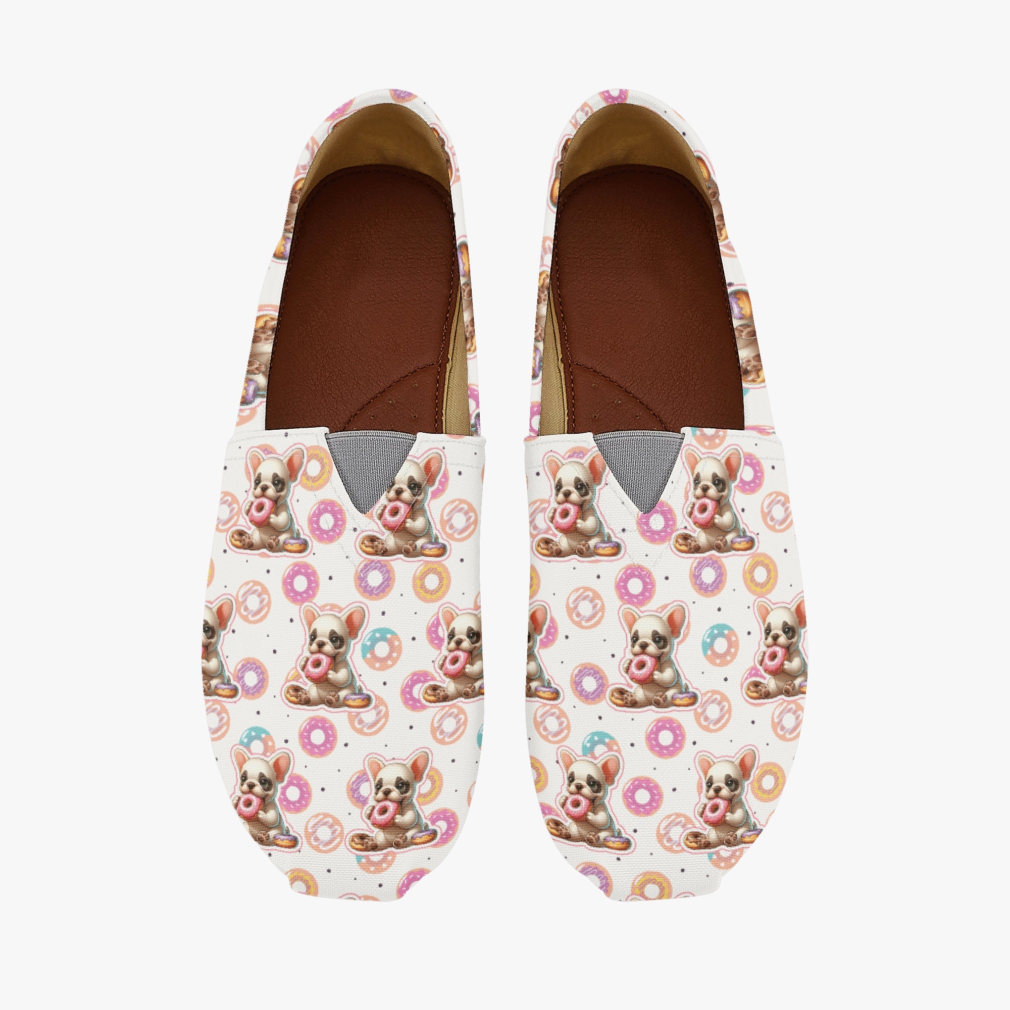 Capybara Casual Canvas Sneakers for Frenchie Enthusiasts-fadou