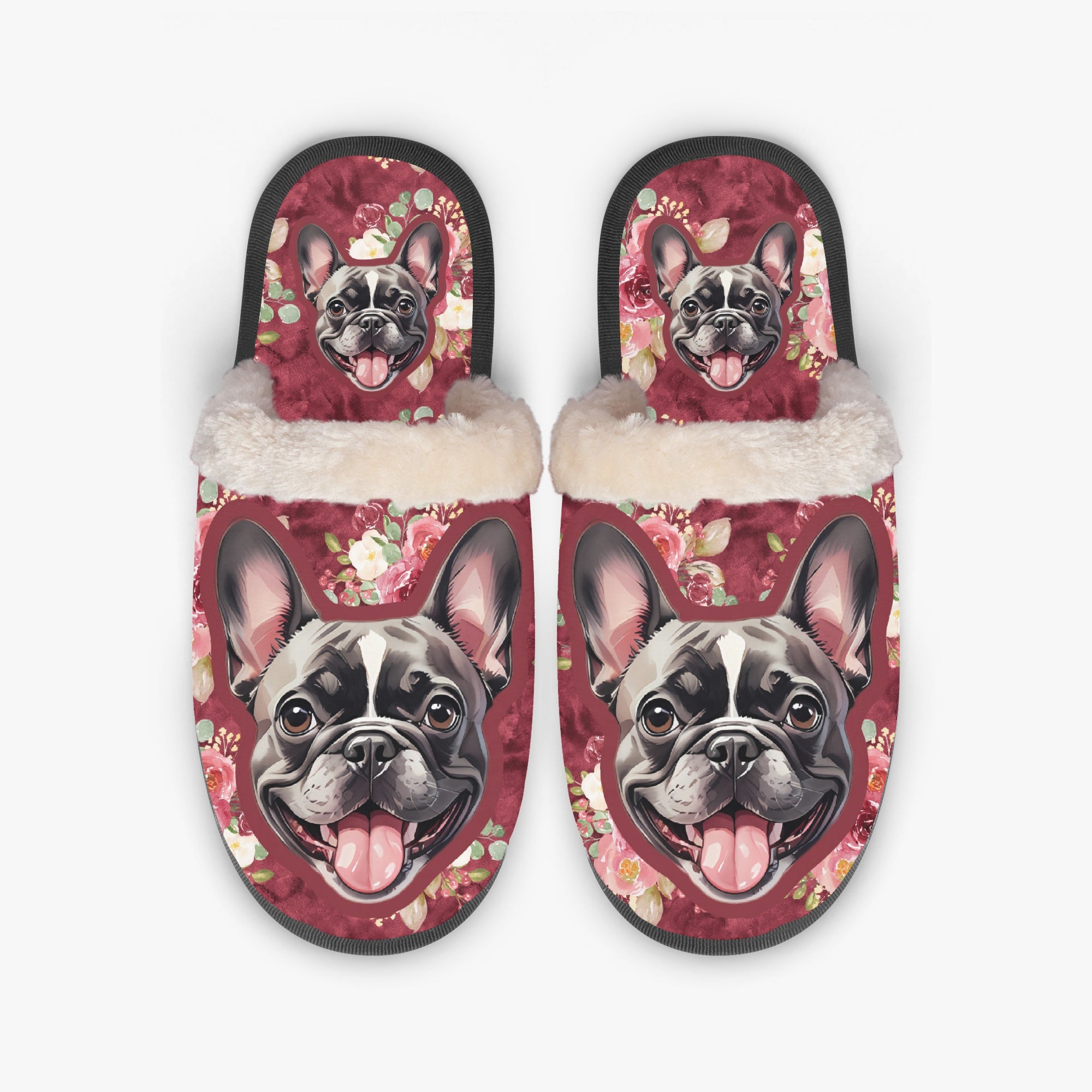 French Bulldog Cozy House Slippers for Frenchie Enthusiasts-fadou