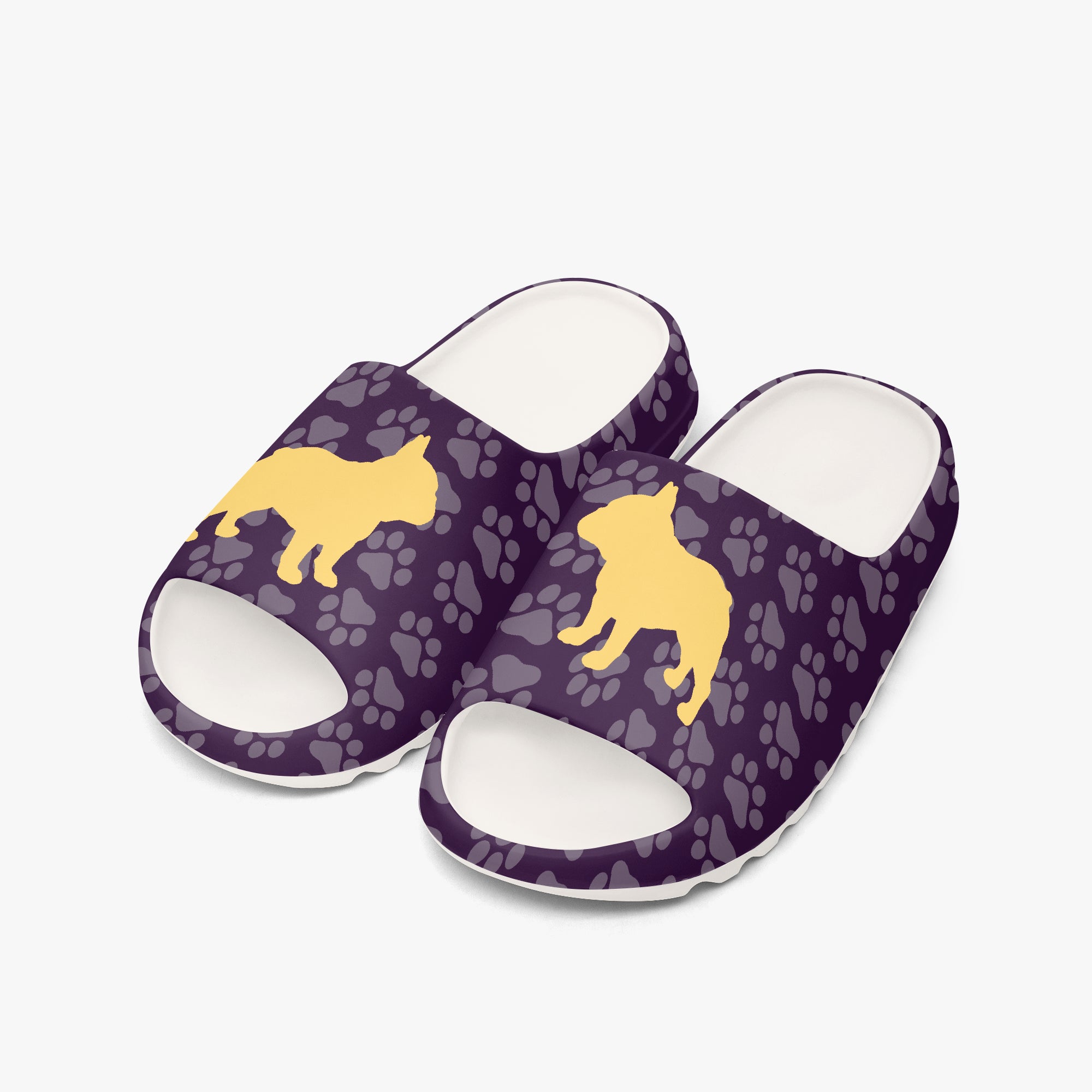 Benson French Bulldog Summer Slides for Dog Moms & Dads-fadou