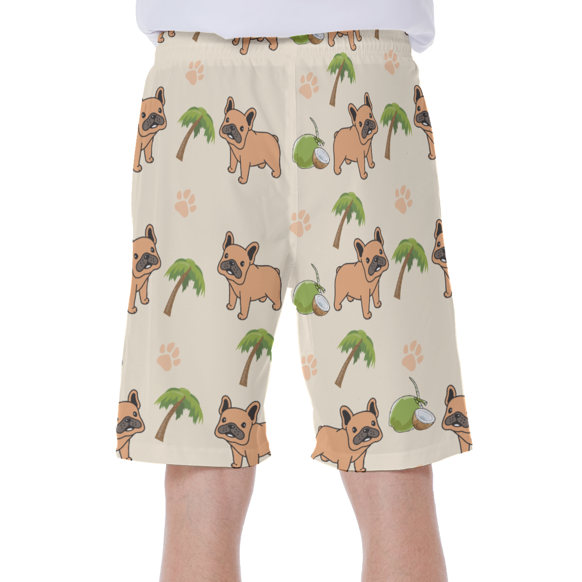 APOLLO - Men's Beach Shorts for Frenchie Fans Everywhere-fadou