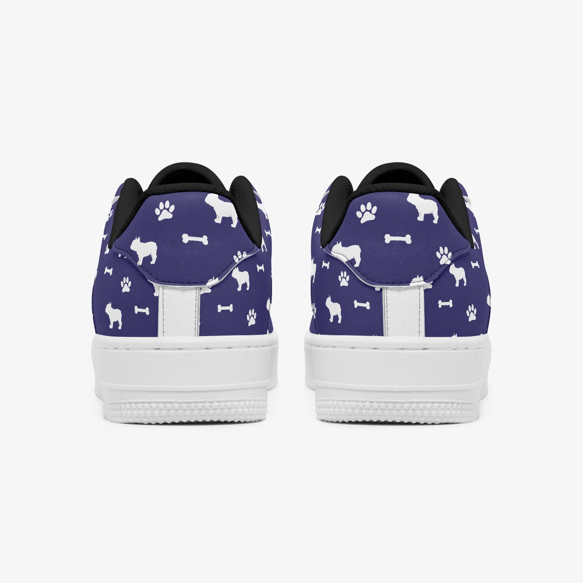 French Bulldog Leather Classic Sneakers for Dog Moms & Dads-fadou