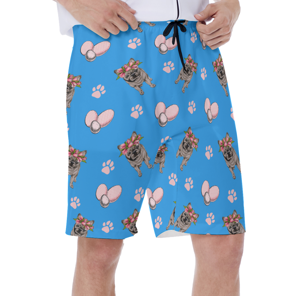HARLEY French Bulldog Board Shorts for Frenchie Enthusiasts-fadou