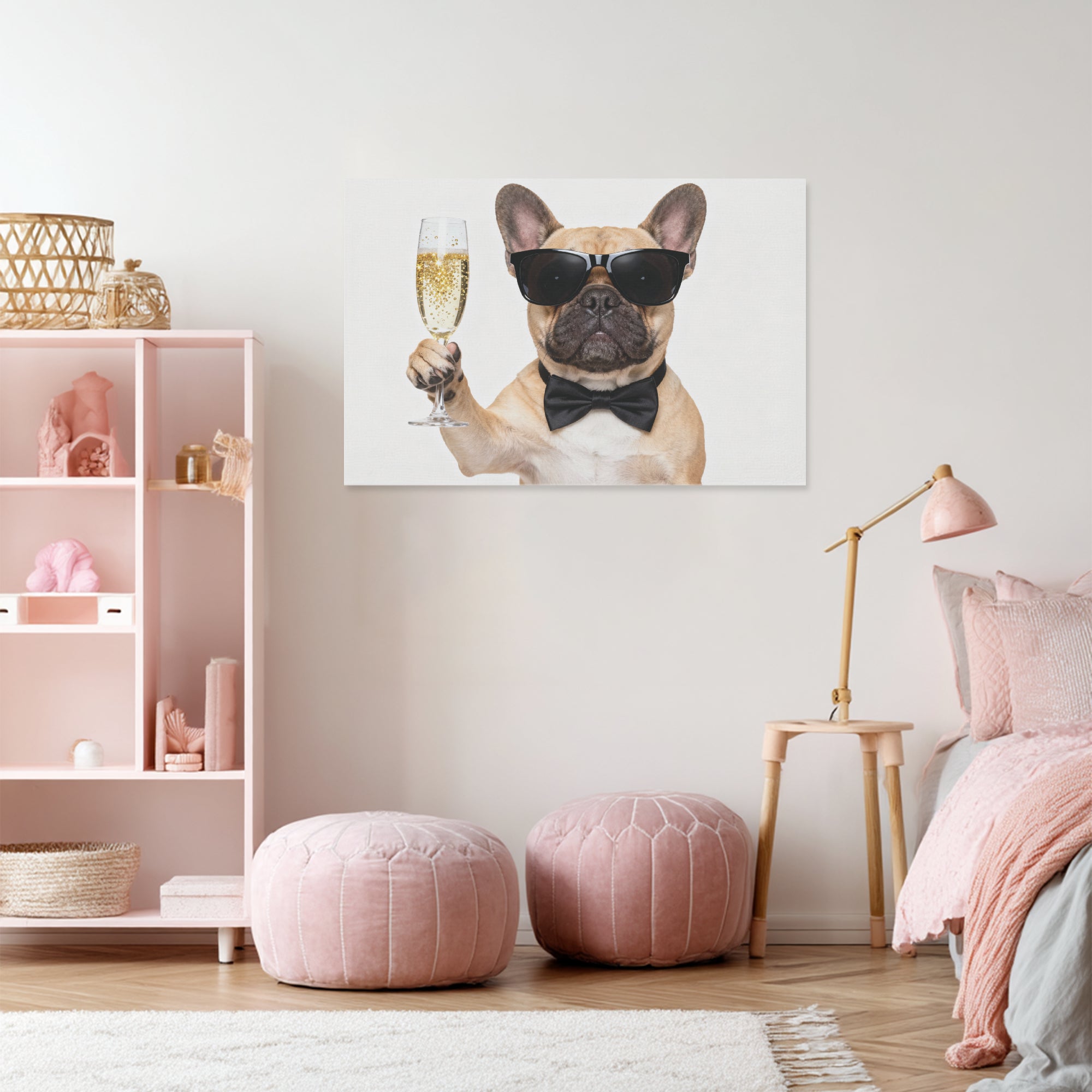 Frenchie Adorable Decorative Canvas for Frenchie Enthusiasts-fadou
