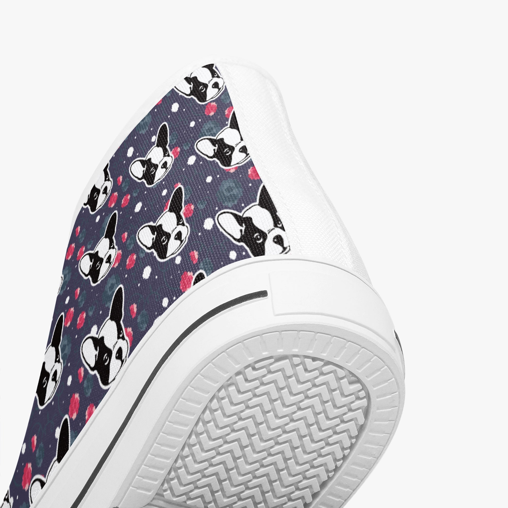 French Bulldog High-Top High-Top Shoes for Bulldog Owners-fadou